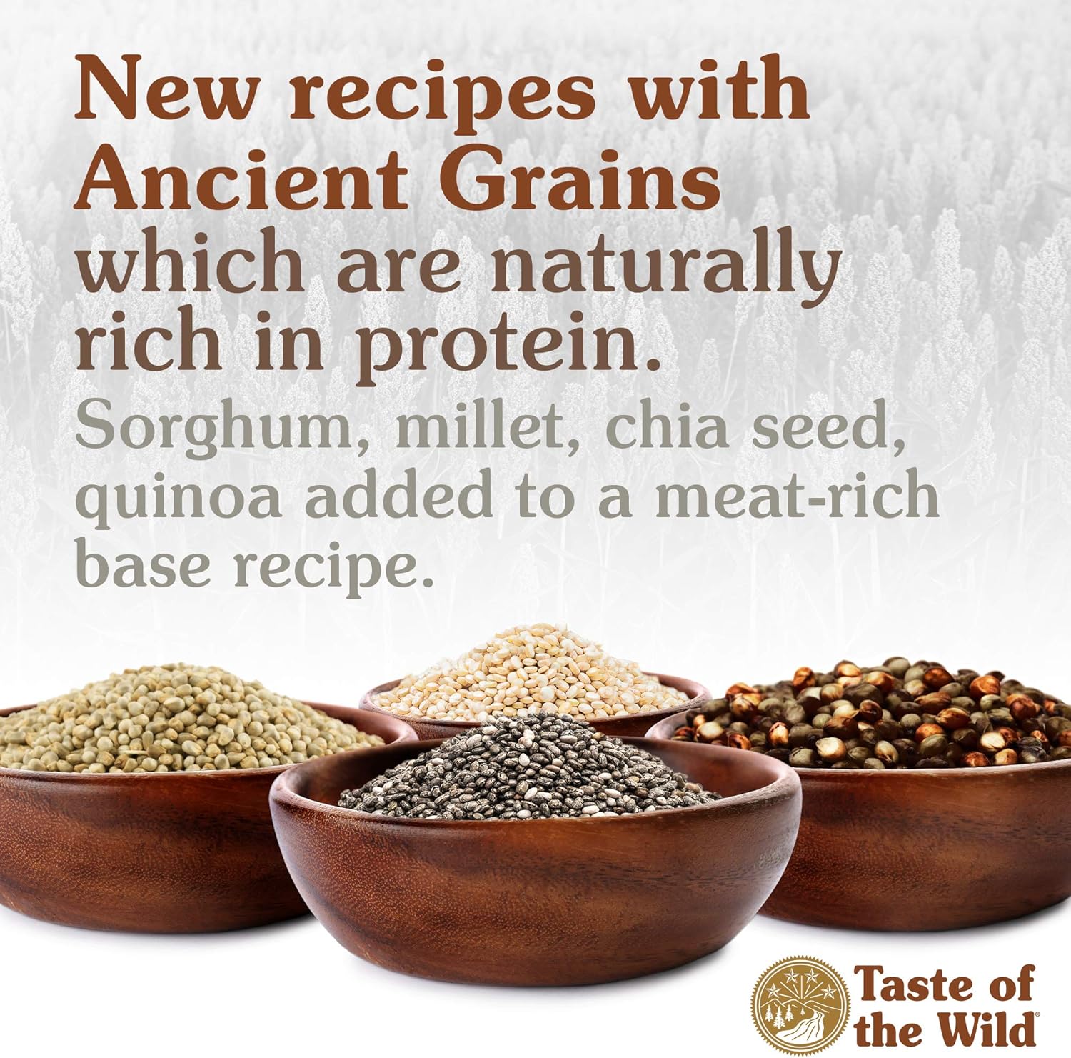 Taste of the Wild with Ancient Grains, Ancient Prairie Canine Recipe with Roasted Bison and Venison Dry Dog Food, Made with High Protein from Real Meat and Guaranteed Nutrients and Probiotics 5lb