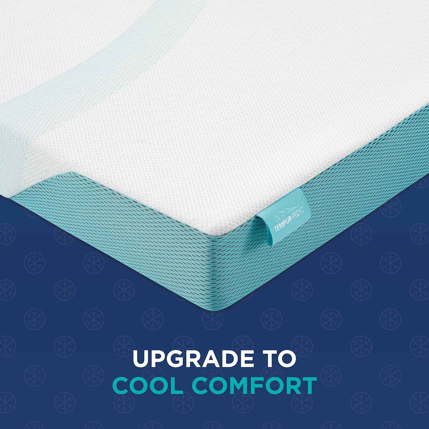 Cubrecolchón Tempur-Pedic Tempur-Adapt Cooling de 3 pulgadas, doble XL, espuma de lujo de primera calidad, funda lavable, cubrecolchón refrescante, blanco