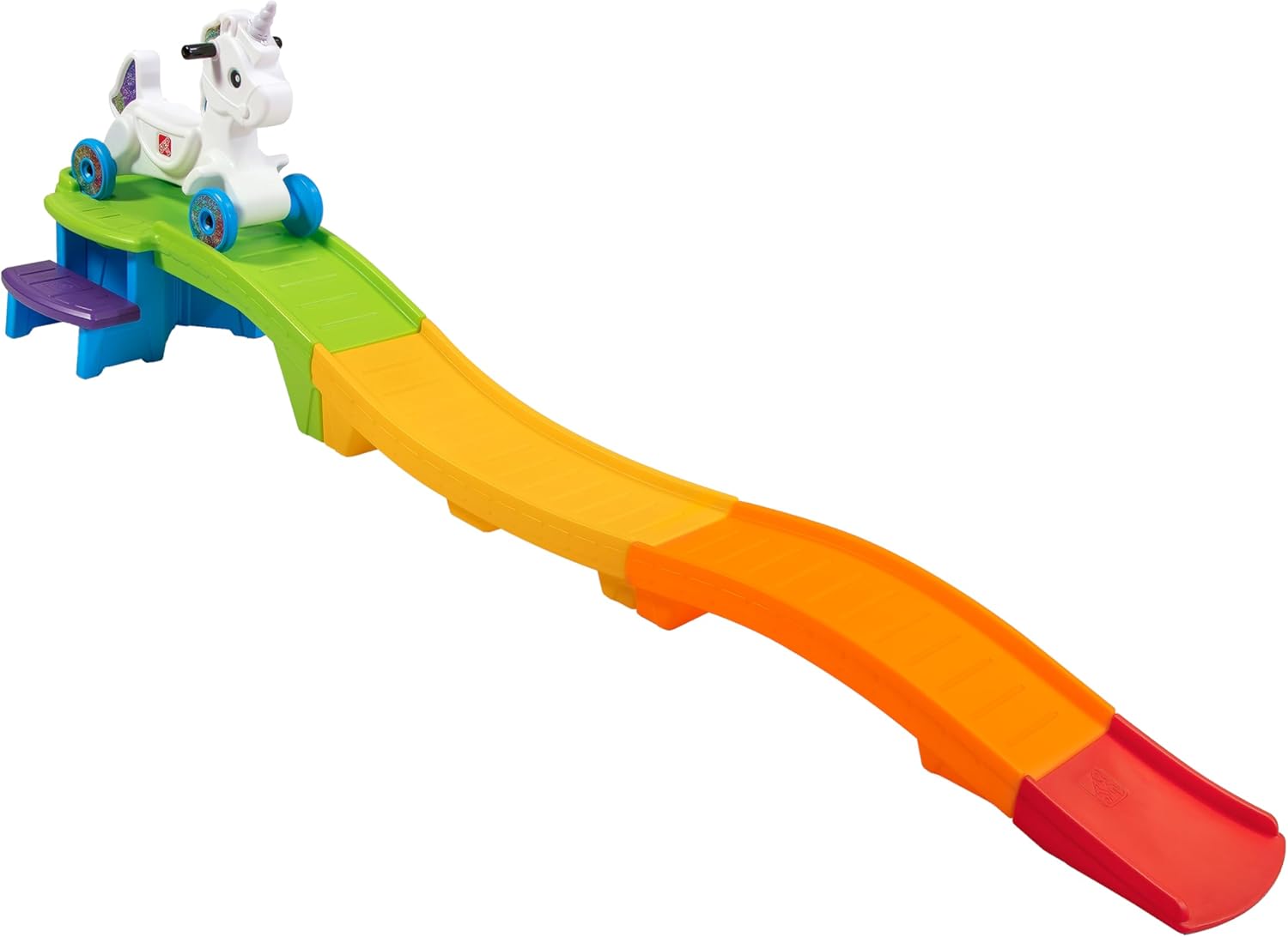 Step2 Unicorn Up  Down Roller Coaster Kids Ride On Toy, Push Car, Indoor/Outdoor Playset, Made of Durable Plastic, Max Weight 50 lbs., For Toddlers 2-5 Years Old, Multicolor · v2
