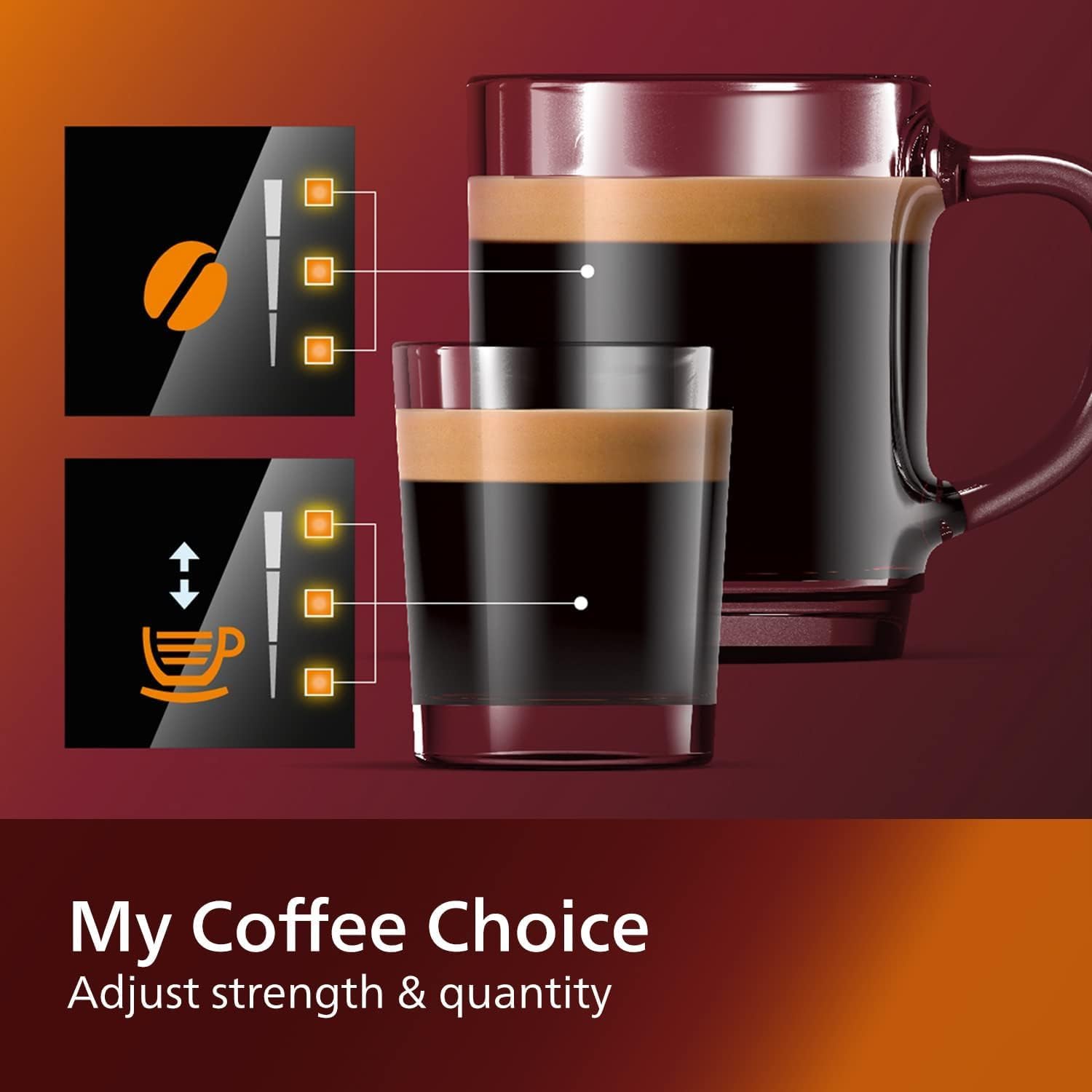 PHILIPS 3200 Series Fully Automatic Espresso Machine, Classic Milk Frother, 4 Coffee Varieties, Intuitive Touch Display, 100% Ceramic Grinder, AquaClean Filter, Aroma Seal, Black (EP3221/44) · v2