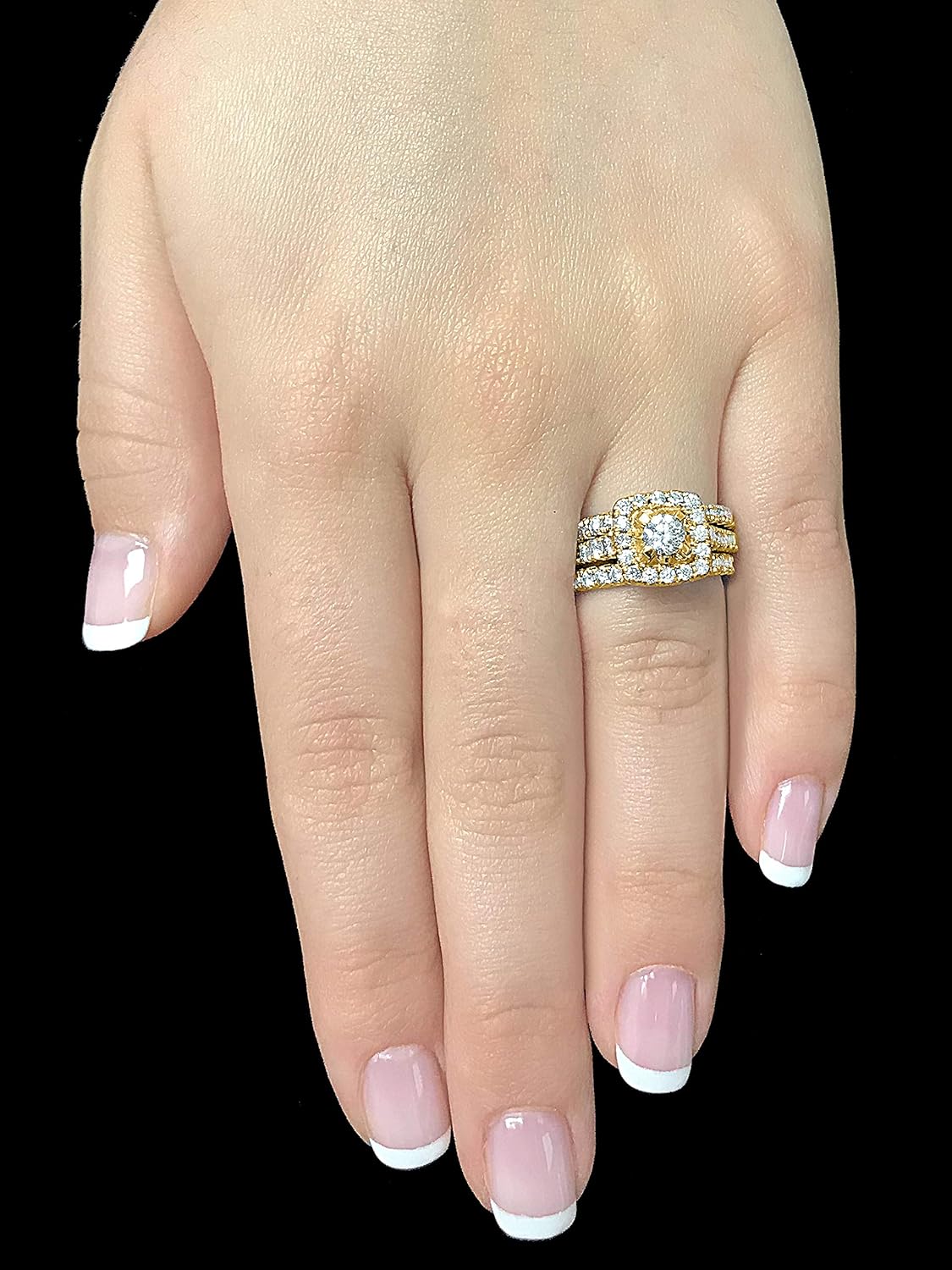 2 Carat Diamond Engagement Ring for Women in 14k Yellow Gold · v4