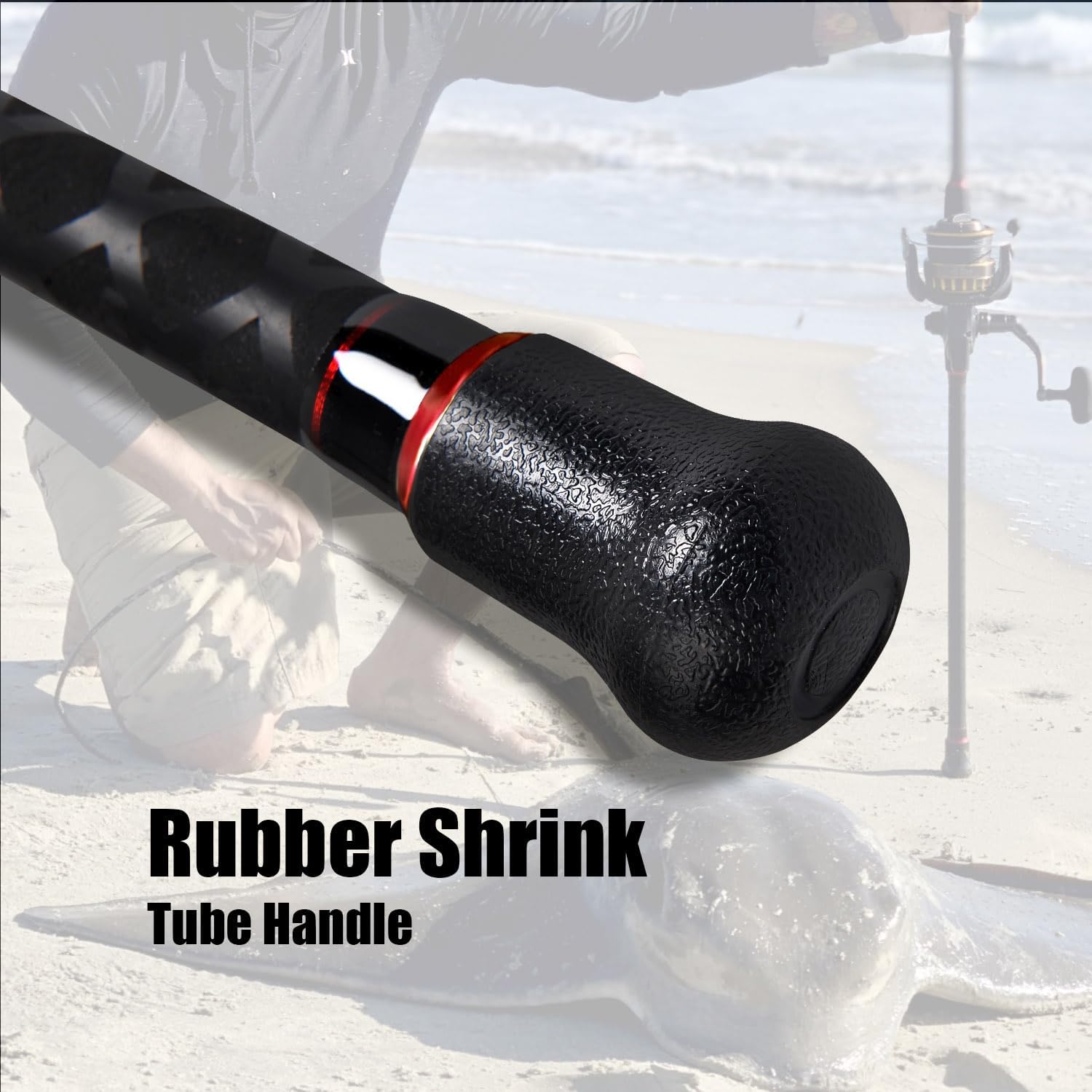 Fiblink Surf Spinning Fishing Rod 2-Piece Graphite Travel Fishing Rod(12 Feet  10 Feet) · v3