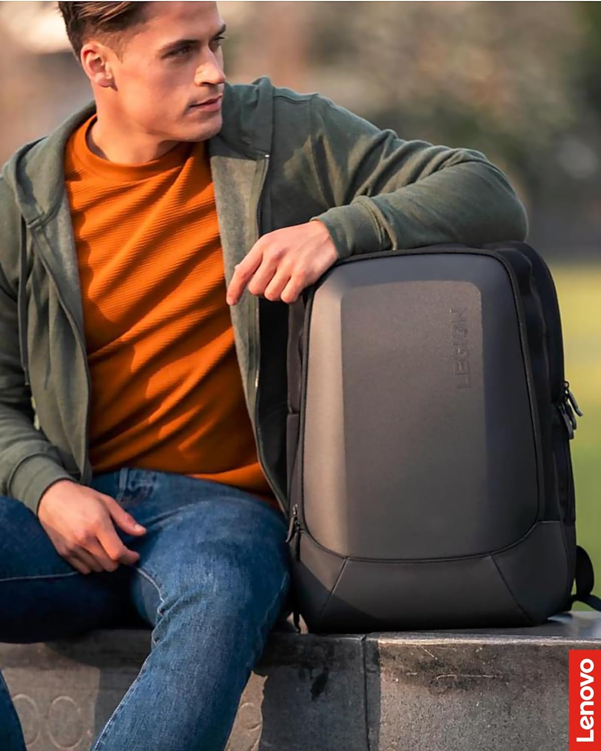 Lenovo - Legion 17” Armored Backpack – Gaming Laptop Bag – Double Layered Protection – Dedicated Storage Pockets – Durable Pack with EVA Front Shield · v3