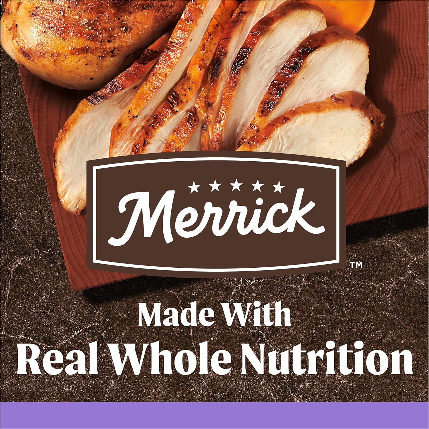 Nourriture sèche Merrick Premium sans céréales pour chiots, croquettes saines et naturelles à base de vrai poulet et de patates douces, sac de 22 livres