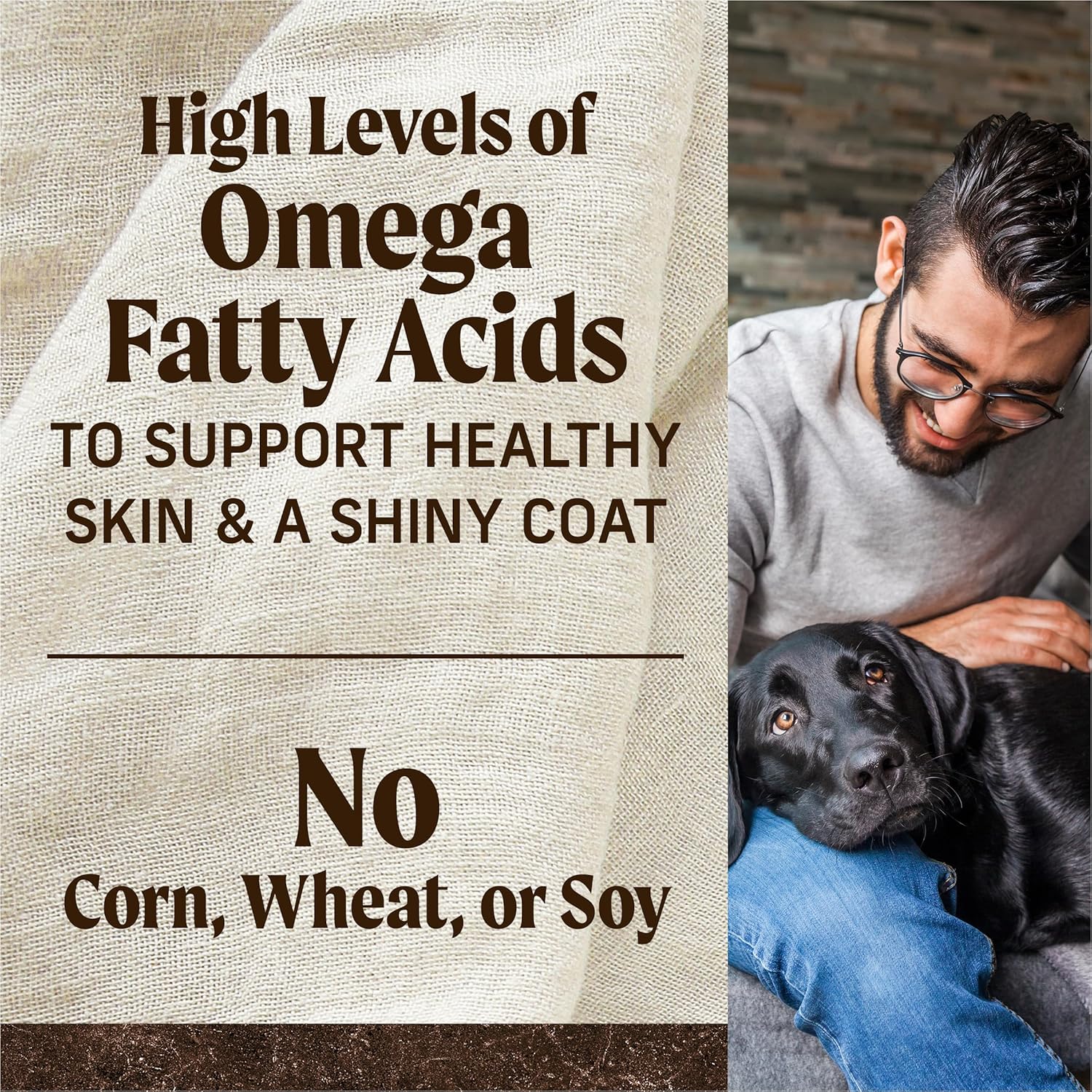Alimento seco Merrick Premium sin cereales para perros adultos, croquetas sanas y naturales, auténtica carne de res y batata de Texas, bolsa de 10 libras