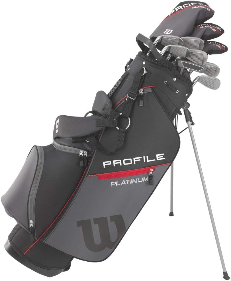 Set completo di mazze da golf WILSON Profile Platinum da uomo - con mano destra, borsa con supporto