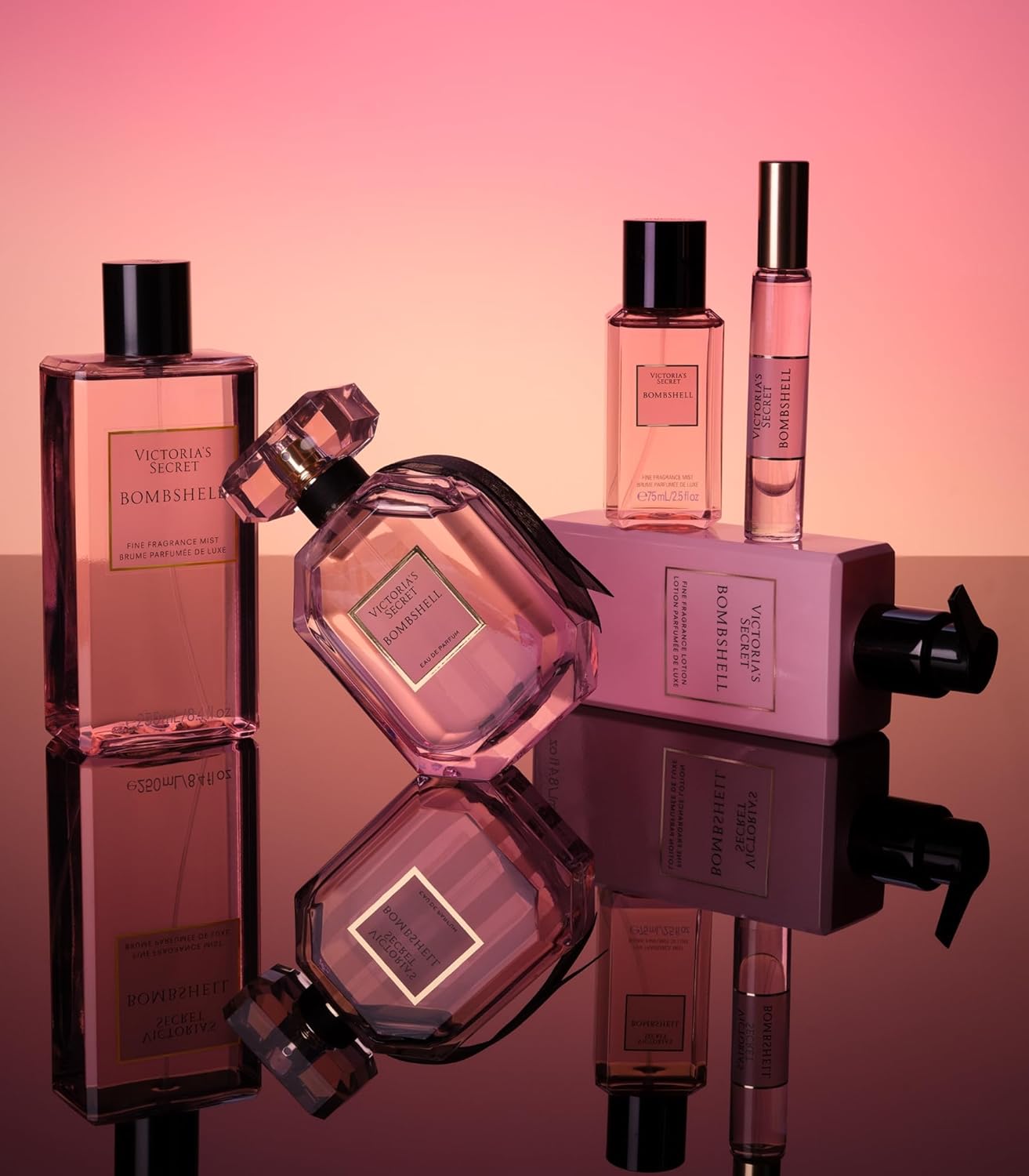 عطر فيكتوريا سيكريت بومبشيل أو دو برفيوم، برائحة فاكهة العاطفة الأرجوانية، وزهرة الفاوانيا شانغريلا، وزهرة الأوركيد الفانيليا، عطور للنساء (3.4 أونصة)