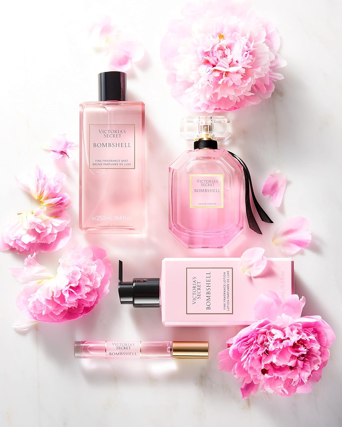عطر فيكتوريا سيكريت بومبشيل أو دو برفيوم، برائحة فاكهة العاطفة الأرجوانية، وزهرة الفاوانيا شانغريلا، وزهرة الأوركيد الفانيليا، عطور للنساء (3.4 أونصة)