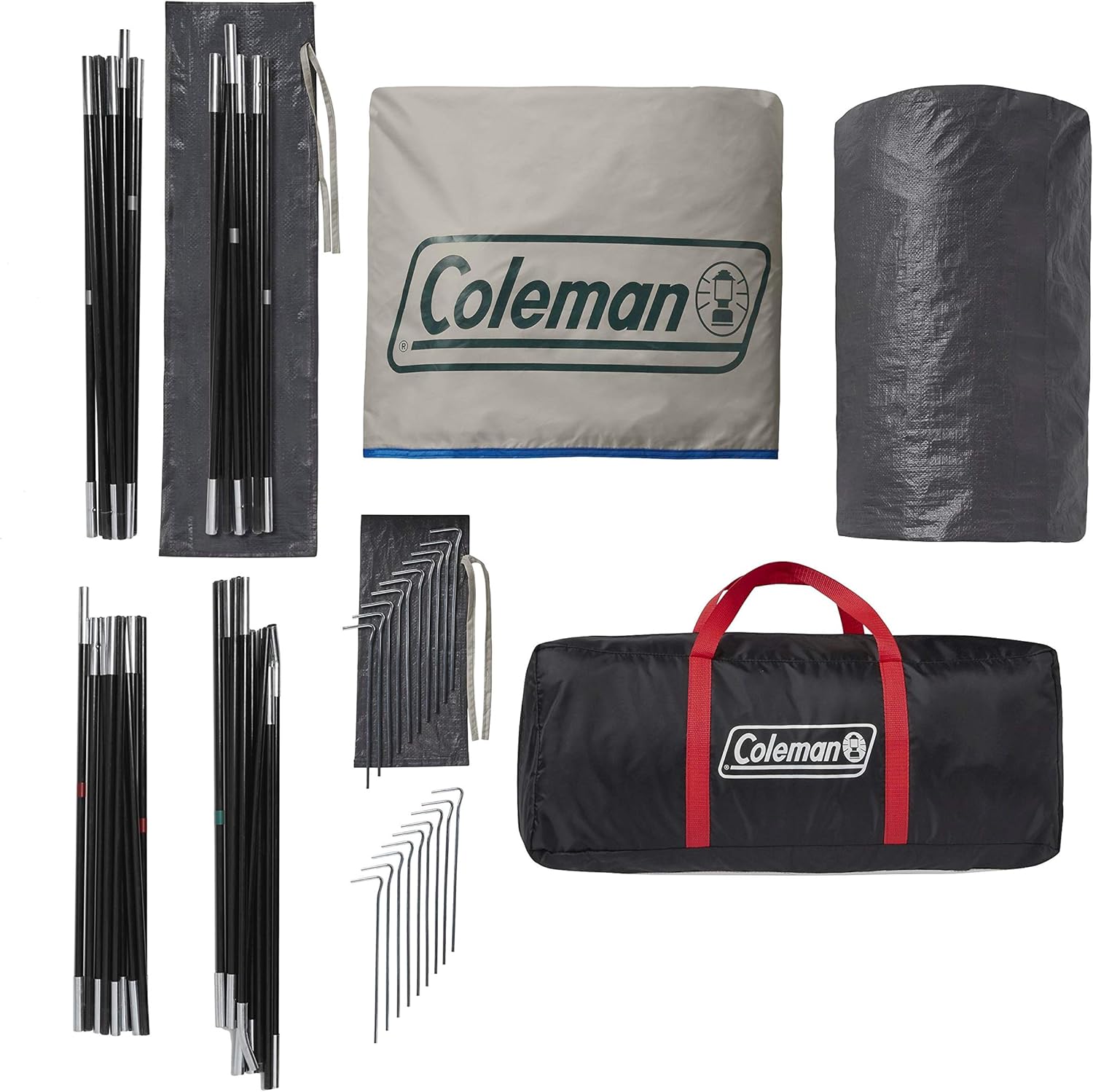 เต็นท์ตั้งแคมป์ Coleman Cabin พร้อมระเบียงติดมุ้ง เต็นท์กันฝนสำหรับ 4/6 คน พร้อมตัวเลือกระเบียงติดมุ้งแบบปิด มีผ้าคลุมกันฝน กระเป๋าใส่ของ พื้นที่จัดเก็บเพิ่มเติม และสามารถกางได้ใน 10 นาที