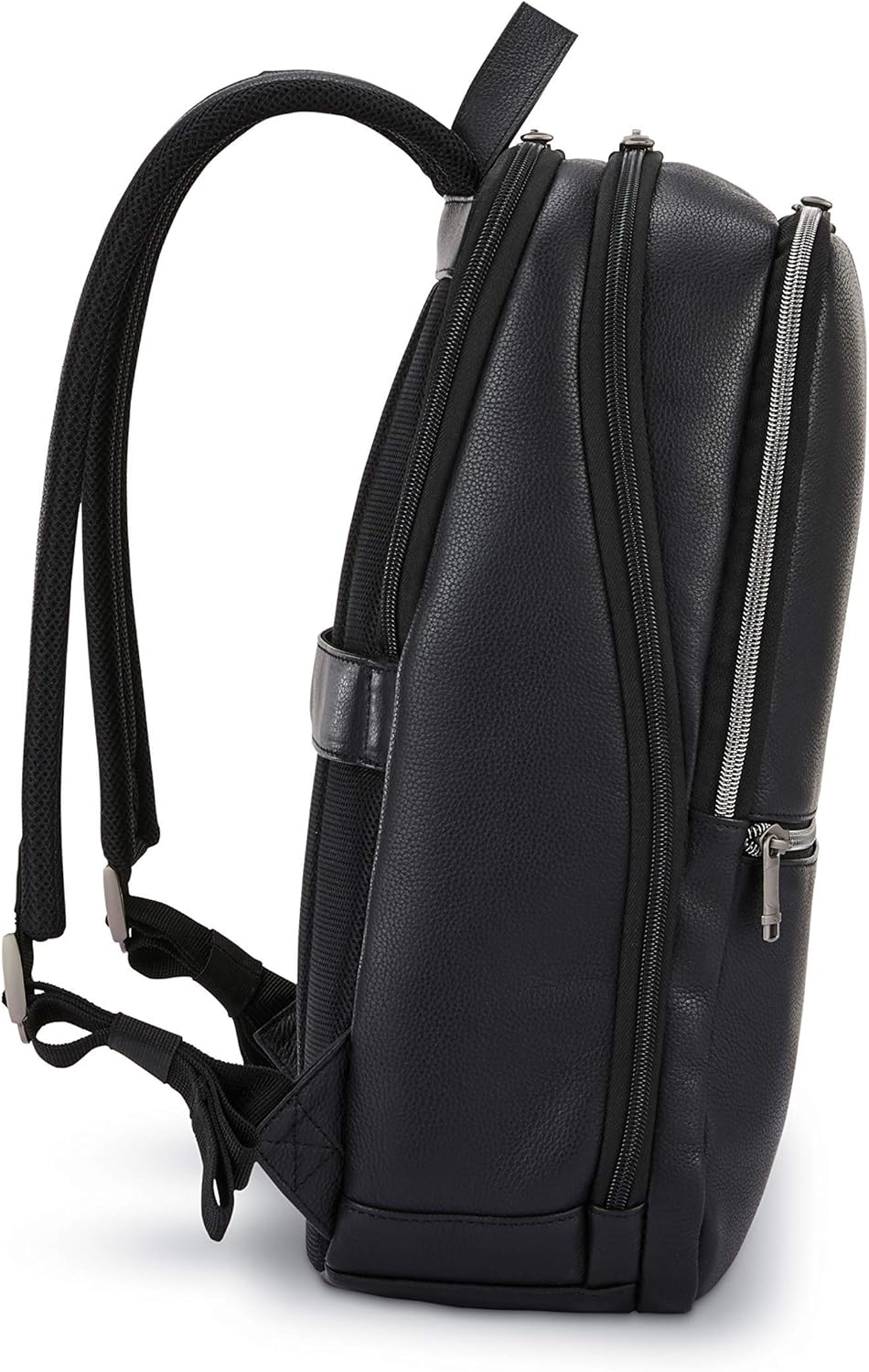 Samsonite Classic Slim Rucksack aus Leder, Schwarz, Einheitsgröße