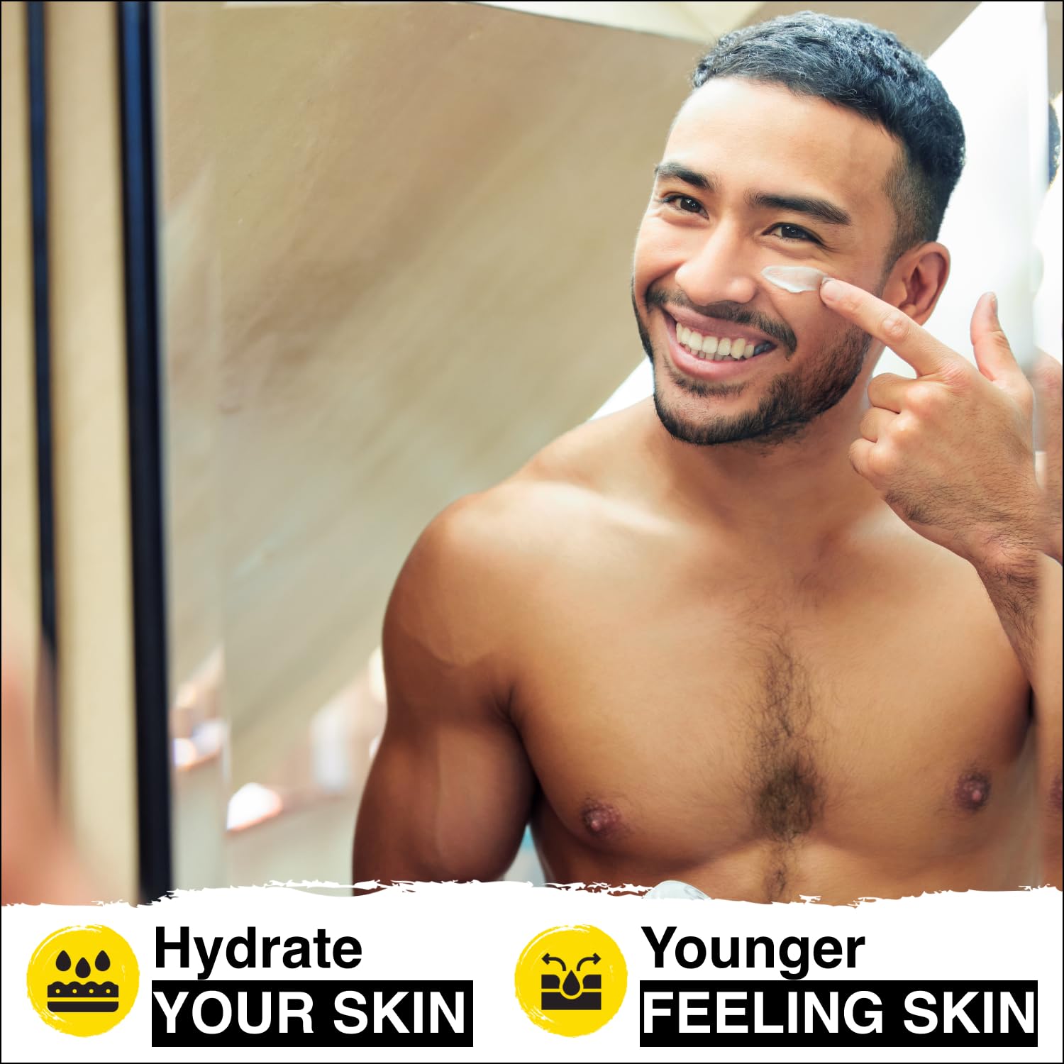 Lumin - Complete Set Mens skincare Routine includes: Charcoal Face Wash, Charcoal Scrub, Face Moisturizer, Wrinkle Serum, Recovery Oil  Dark Circle Defense Balm · v4