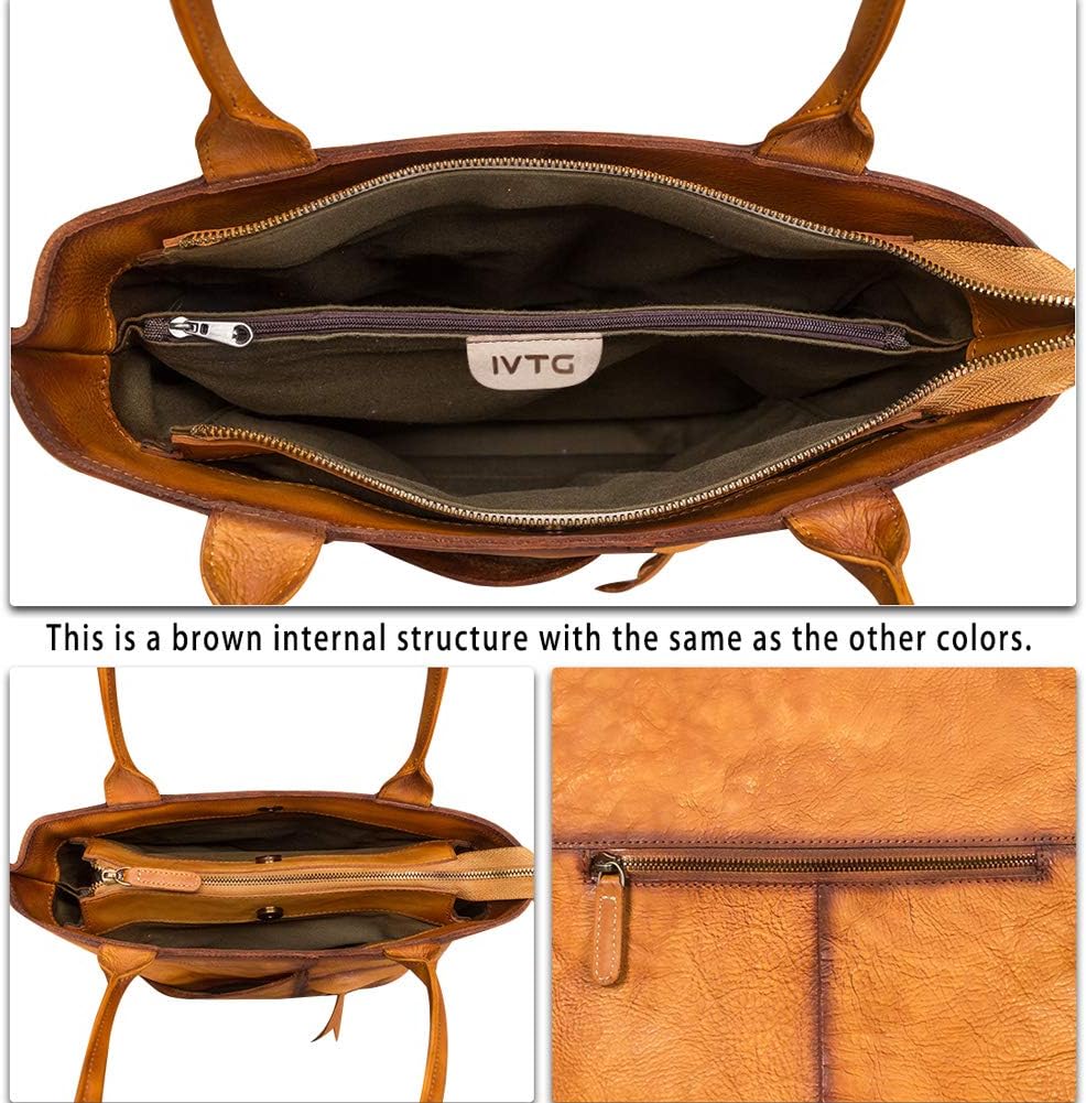 Schultertasche aus echtem Leder, Tragetasche für Damen, Vintage-Geldbörsen und Handtaschen aus echtem Leder, Tragetasche mit Henkel