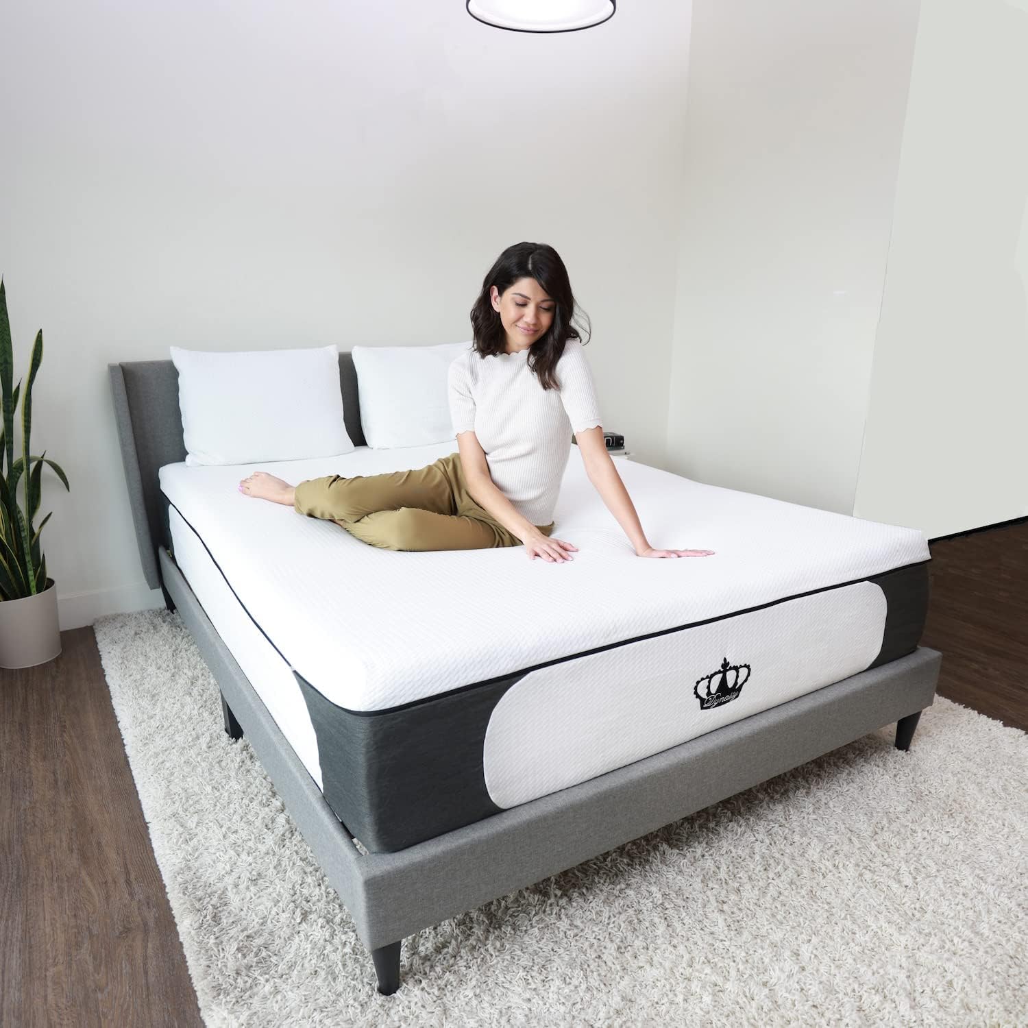 DynastyMattress King Mattress 14.5” Inch CoolBreeze Plush Medium-Soft Gel Memory Foam Mattress Bed, King Size 60x80 (USA Made) · v2
