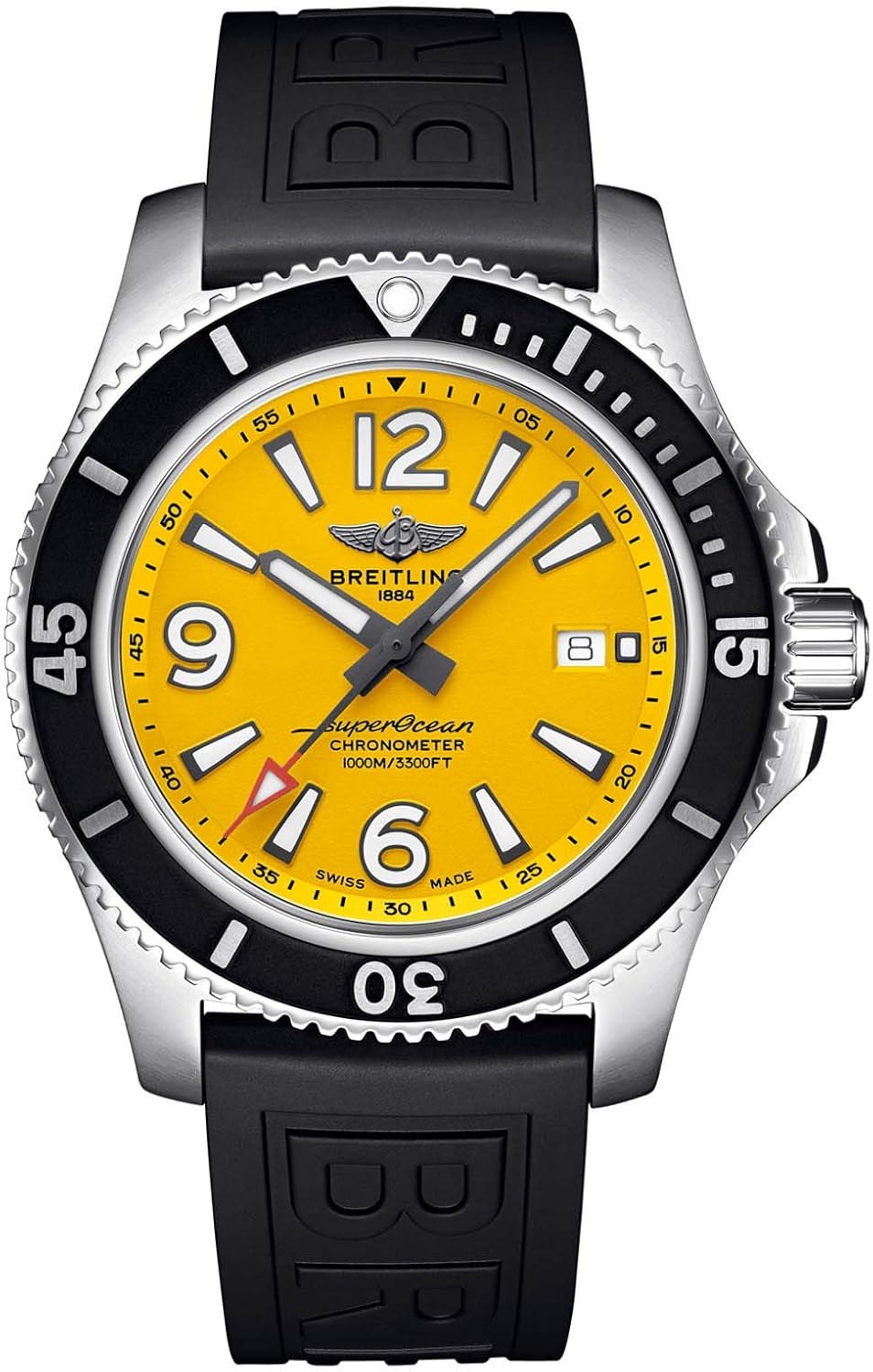 Superocean męski zegarek Breitling 44 mm 1000 metrów wodoodporny