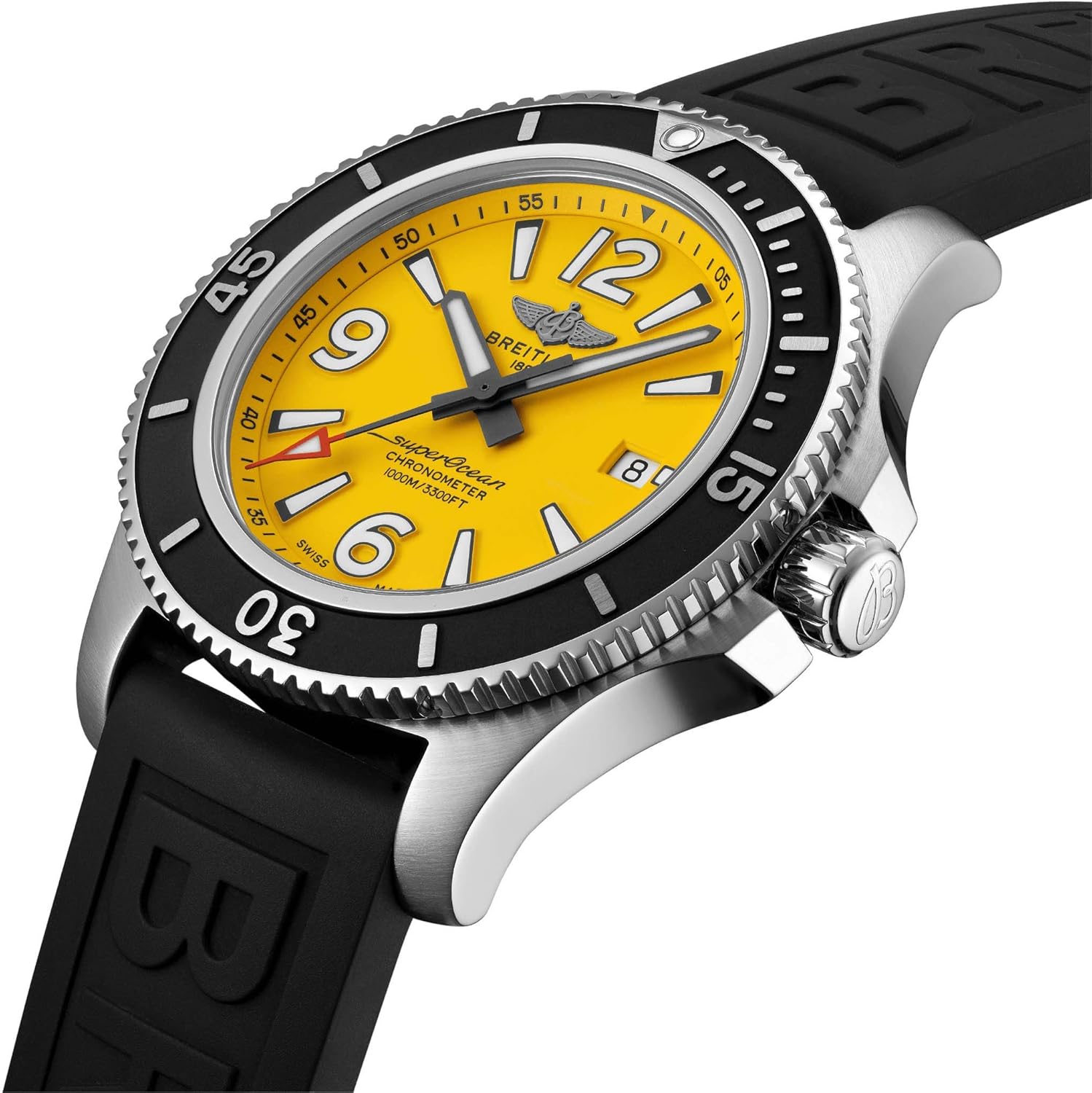 Superocean męski zegarek Breitling 44 mm 1000 metrów wodoodporny