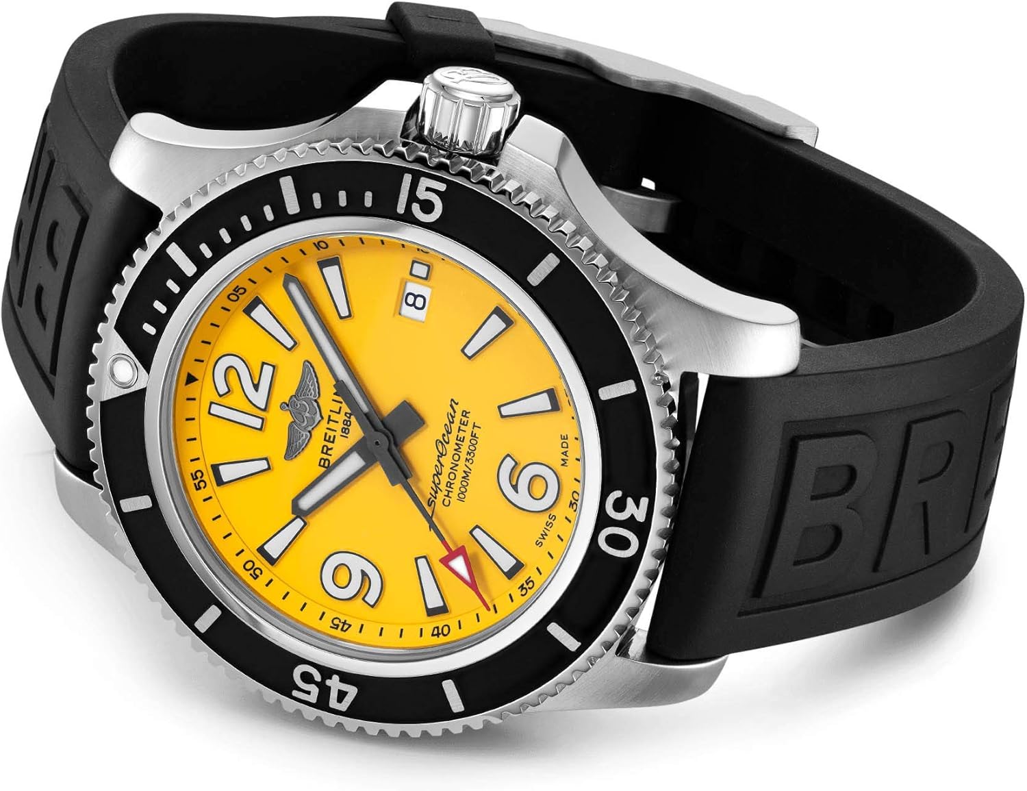 Superocean męski zegarek Breitling 44 mm 1000 metrów wodoodporny