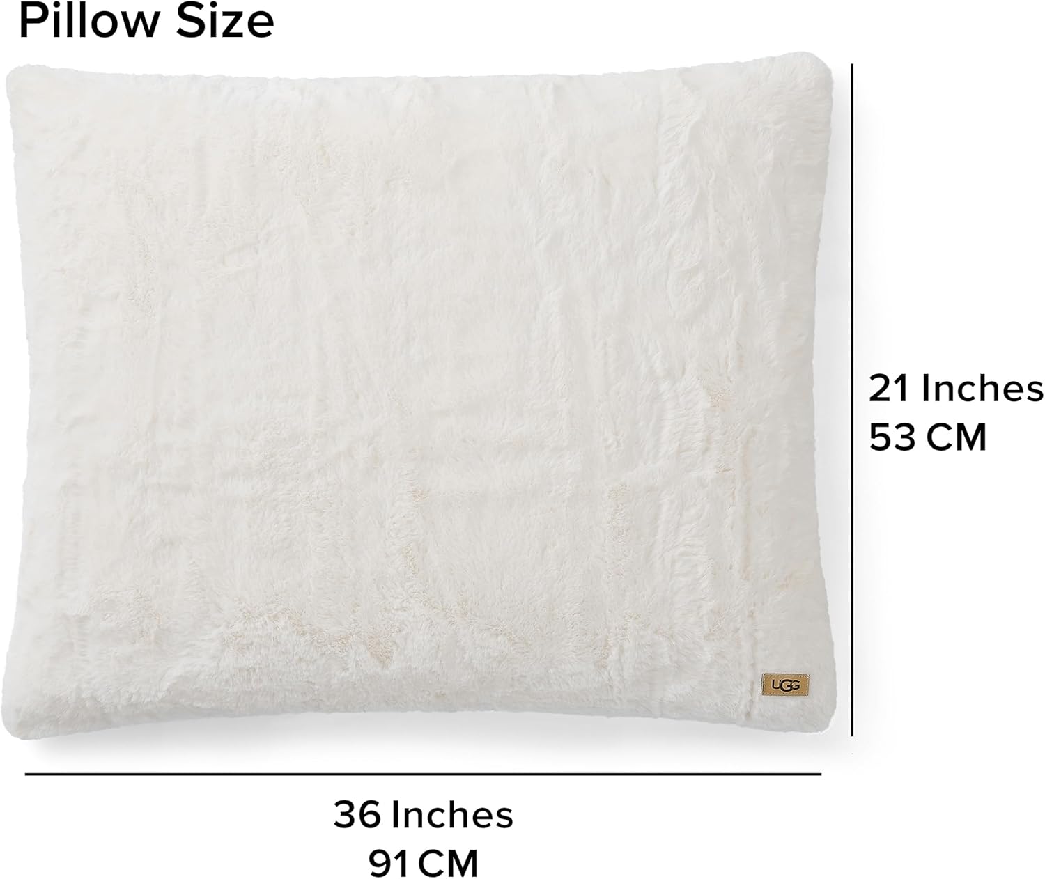 UGG 13712 Alondra King Comforter Set Soft Cozy Bedding Faux Fur Comforter and Two Pillow Shams Hotel Style Luxury Blanket Set for Bedroom Accents, King, Snow · v2