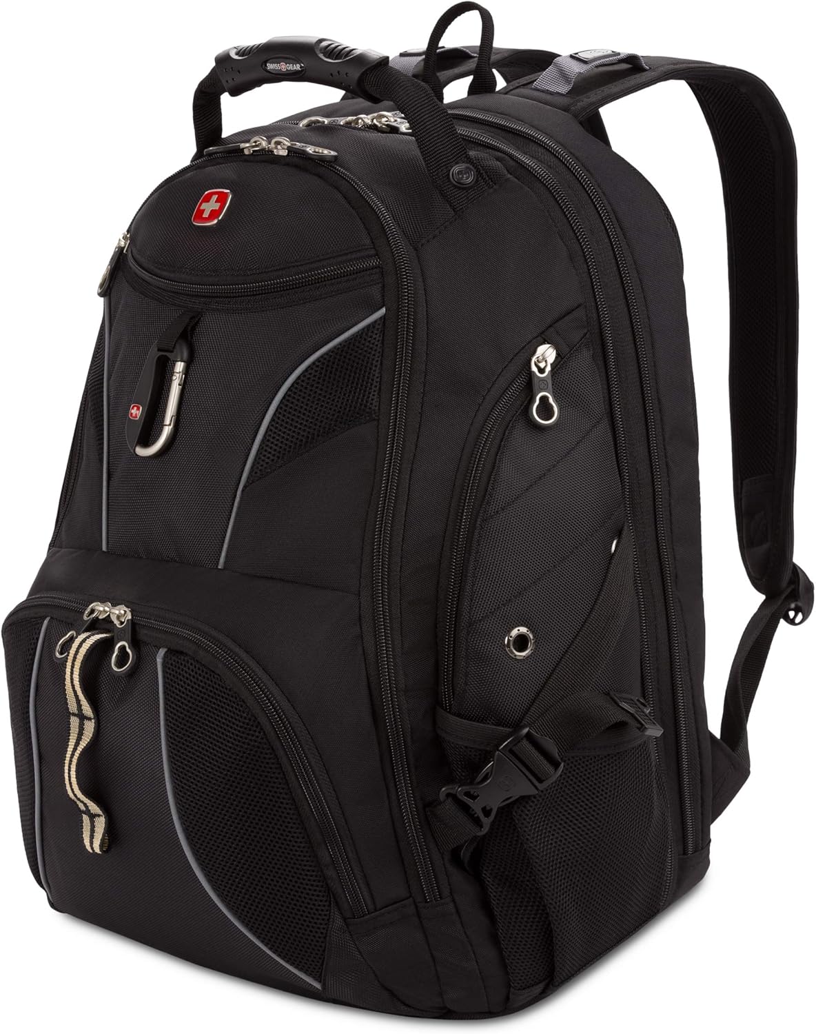 กระเป๋าเป้สะพายหลังใส่โน้ตบุ๊ก SwissGear 1923 ScanSmart สีดำ/เงิน ขนาด 17 นิ้ว