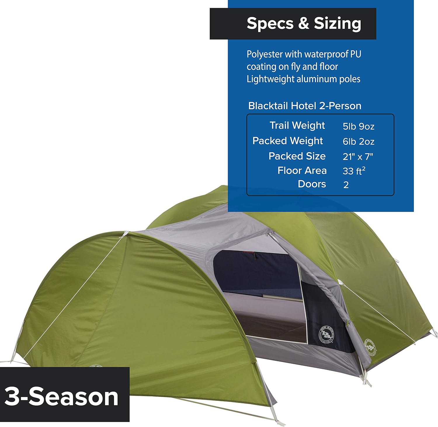 Big Agnes Blacktail  Blacktail Hotel Backpacking amp; Camping Tents · v5