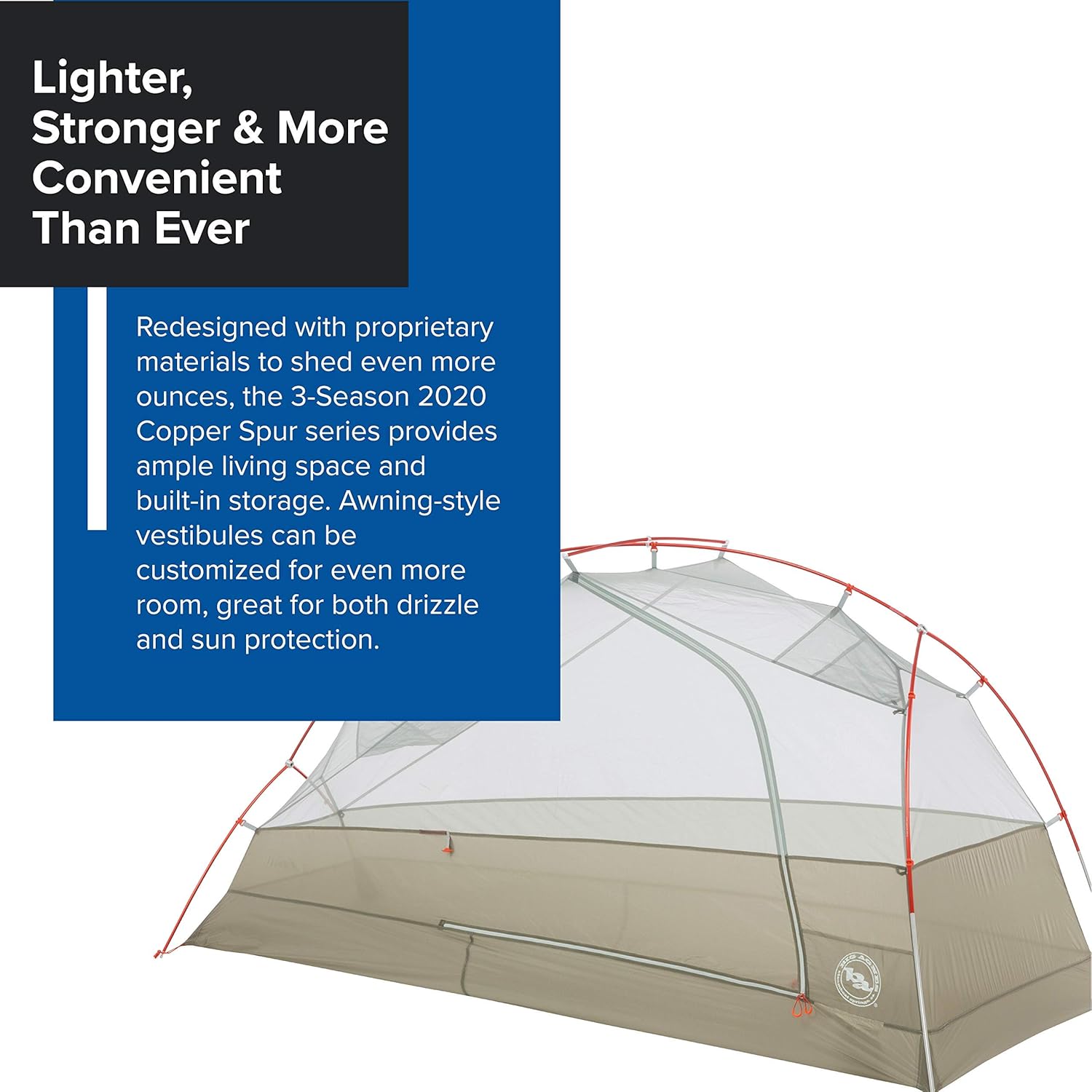 Big Agnes Copper Spur HV UL - เต็นท์สำหรับแบกเป้ที่เบาเป็นพิเศษ