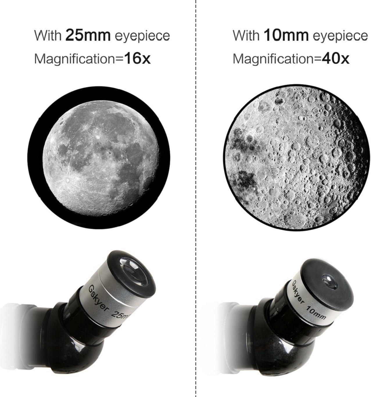 Gskyer Telescope, 70mm Aperture 400mm AZ Mount Astronomical Refracting Telescope for Kids Beginners - Travel Telescope with Carry Bag, Phone Adapter and Wireless Remote. · v2