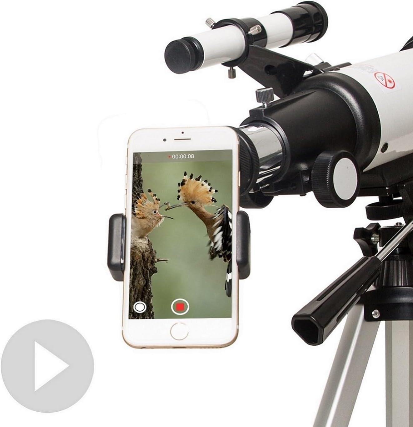 Gskyer Telescope, 70mm Aperture 400mm AZ Mount Astronomical Refracting Telescope for Kids Beginners - Travel Telescope with Carry Bag, Phone Adapter and Wireless Remote. · v2