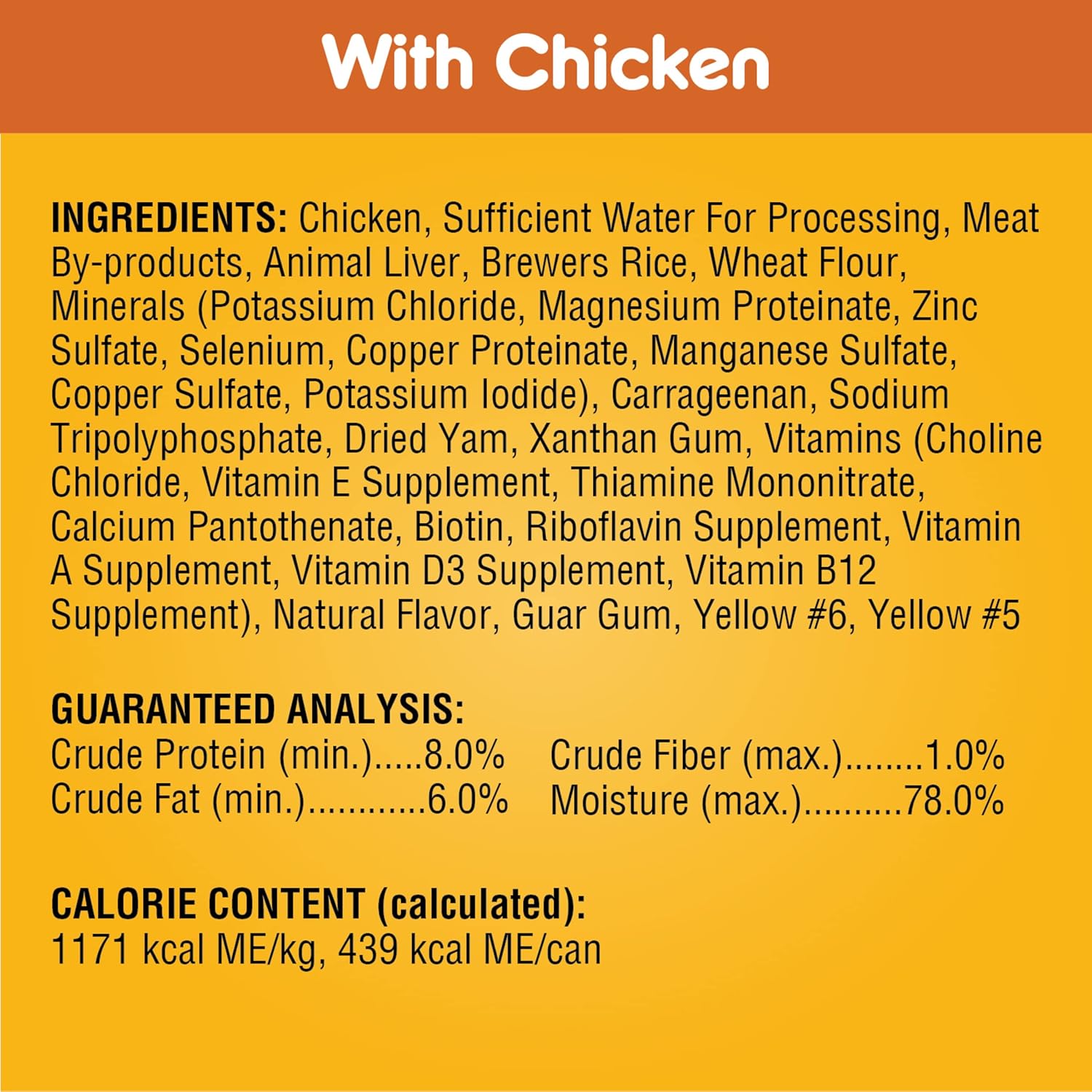 PEDIGREE CHOPPED GROUND DINNER, gevarieerd pakket met zacht natvoer voor volwassenen, met kip en rundvlees, blikjes van 13,2 oz. 24 stuks