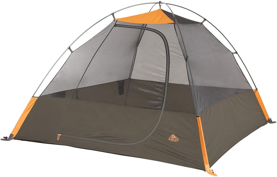 Kelty Grand Mesa 2P- oder 4P-Rucksackzelt — Camping für 3 Jahreszeiten, Durchgangswanderschutz, Stangenrahmen aus Aluminium, eintüriger Vorraum, Modell 2024