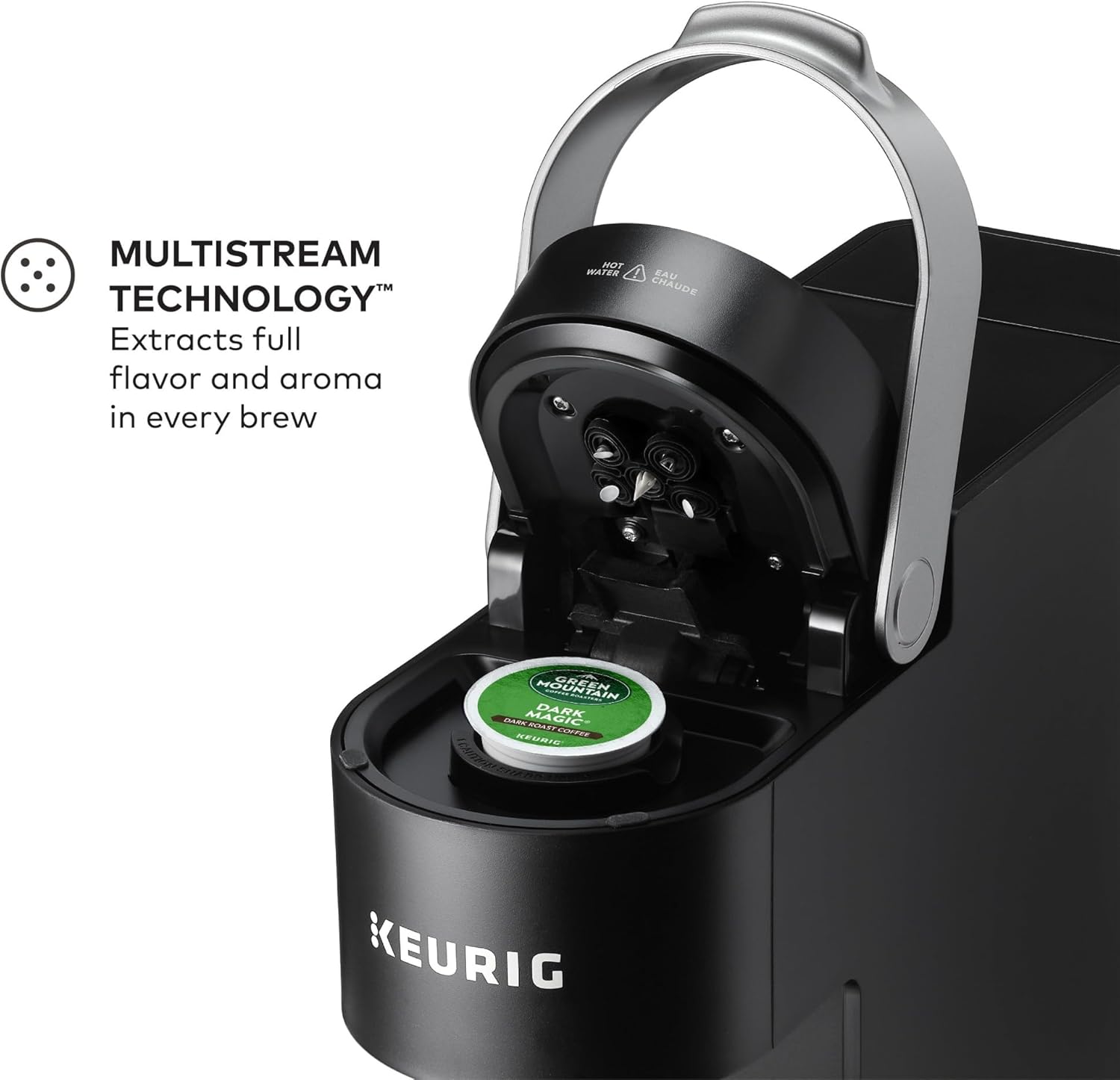 Keurig K-Slim Single Serve K-Cup Pod Coffee Maker, Multistream Technology, 3 Brew Sizes, Slim and Sleek Design, 46oz Removable Reservoir, Black · v2