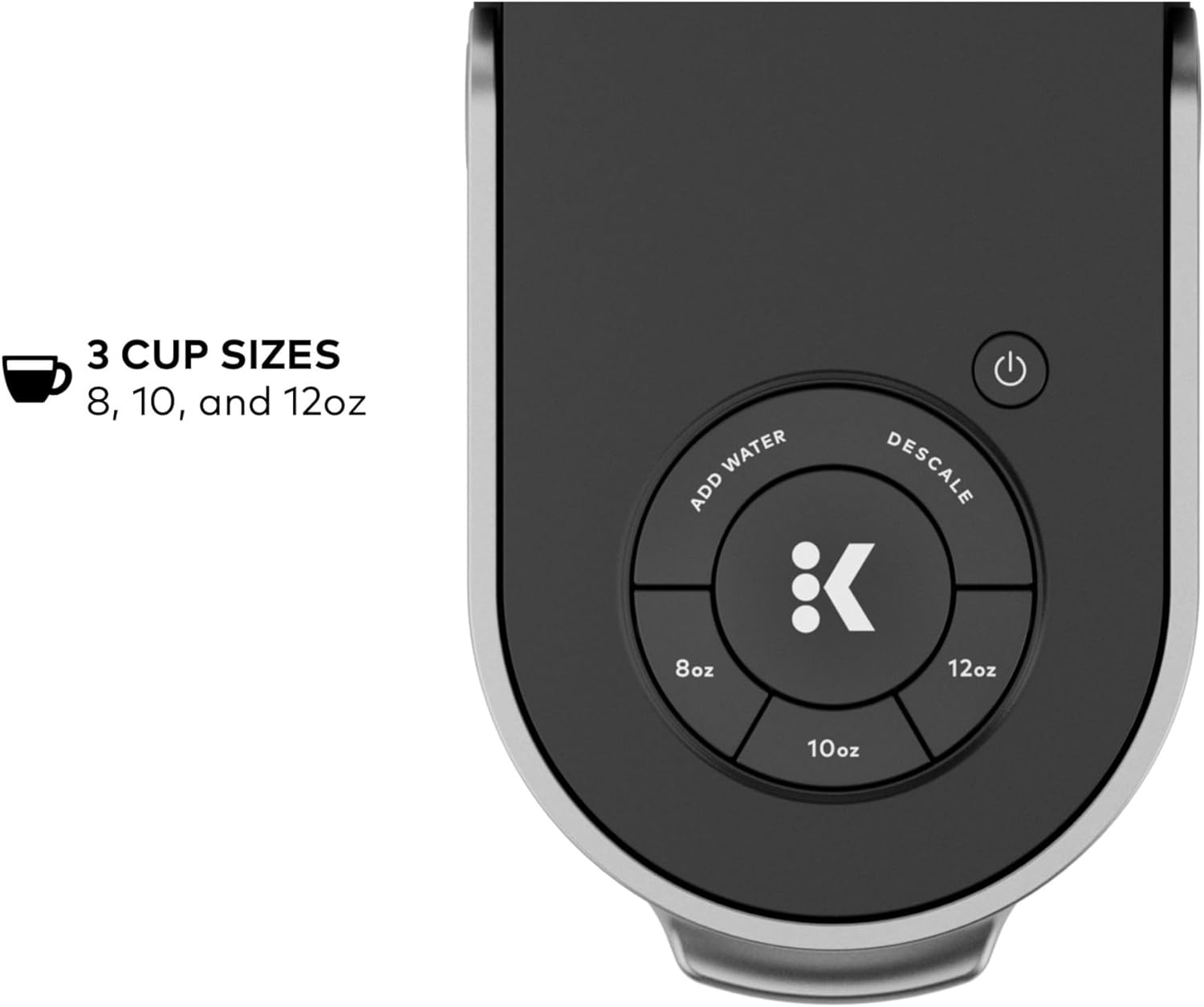 Keurig K-Slim Single Serve K-Cup Pod Coffee Maker, Multistream Technology, 3 Brew Sizes, Slim and Sleek Design, 46oz Removable Reservoir, Black · v2