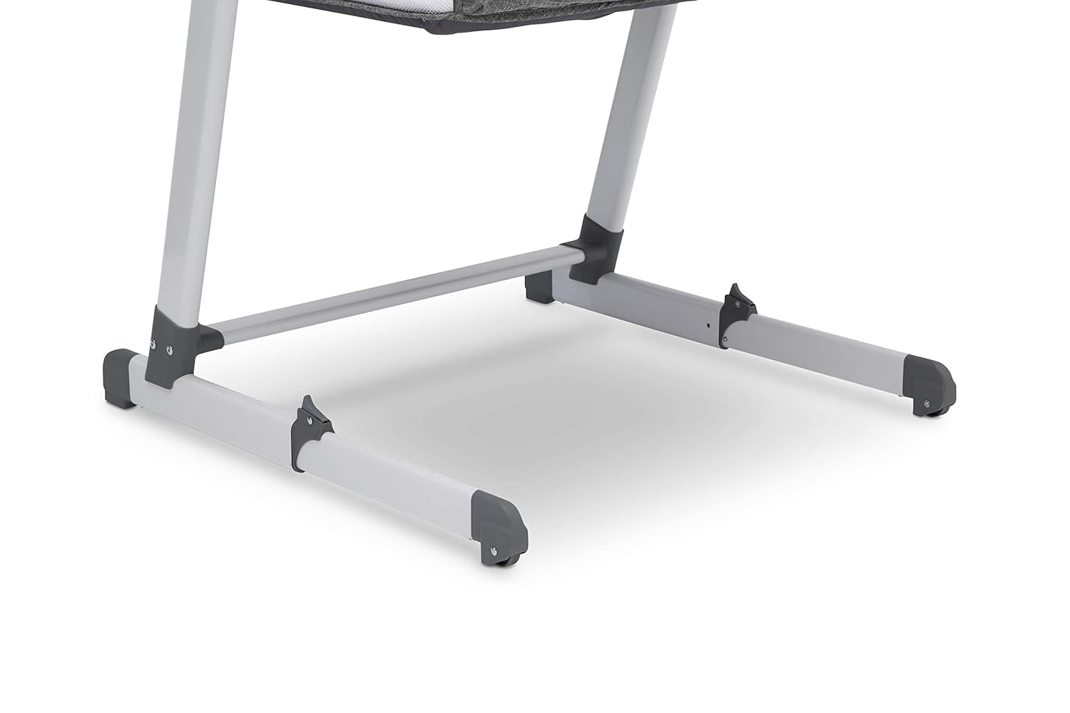 Simmons Kids By The Bed City Sleeper Bassinet for Twins - Adjustable Height Portable Crib with Wheels  Airflow Mesh, Grey Tweed · v2