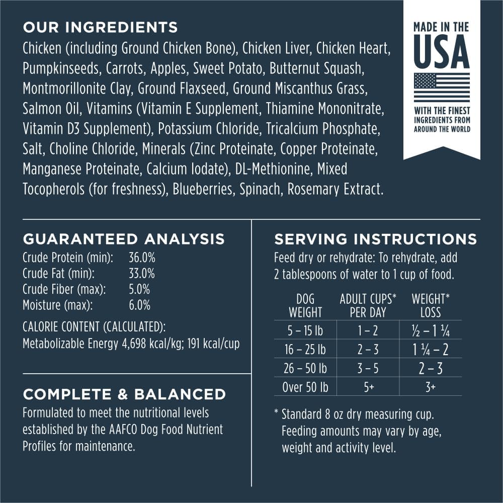 Instinct Freeze Dried Raw Meals Grain Free Dog Food, Dog Food Dry, Freeze Dried Dog Food, Raw Dog Food, Chicken Recipe, 25 oz · v2