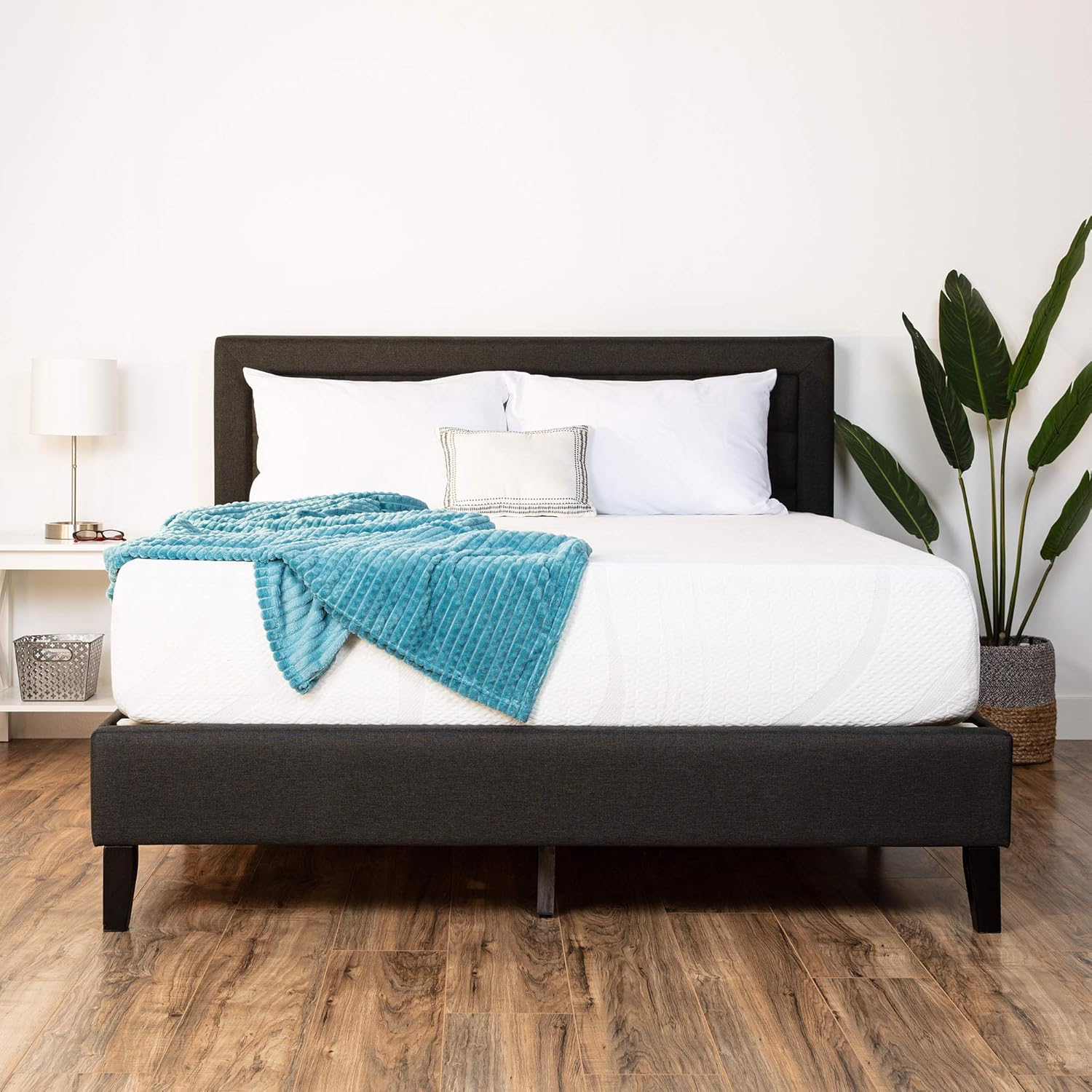 Sản phẩm Best Choice 12 inch, than trà xanh 12 inch, nệm mút hoạt tính làm mát than trà xanh, không sợi thủy tinh, 3 lớp, thoáng khí - cỡ Queen, sang trọng vừa