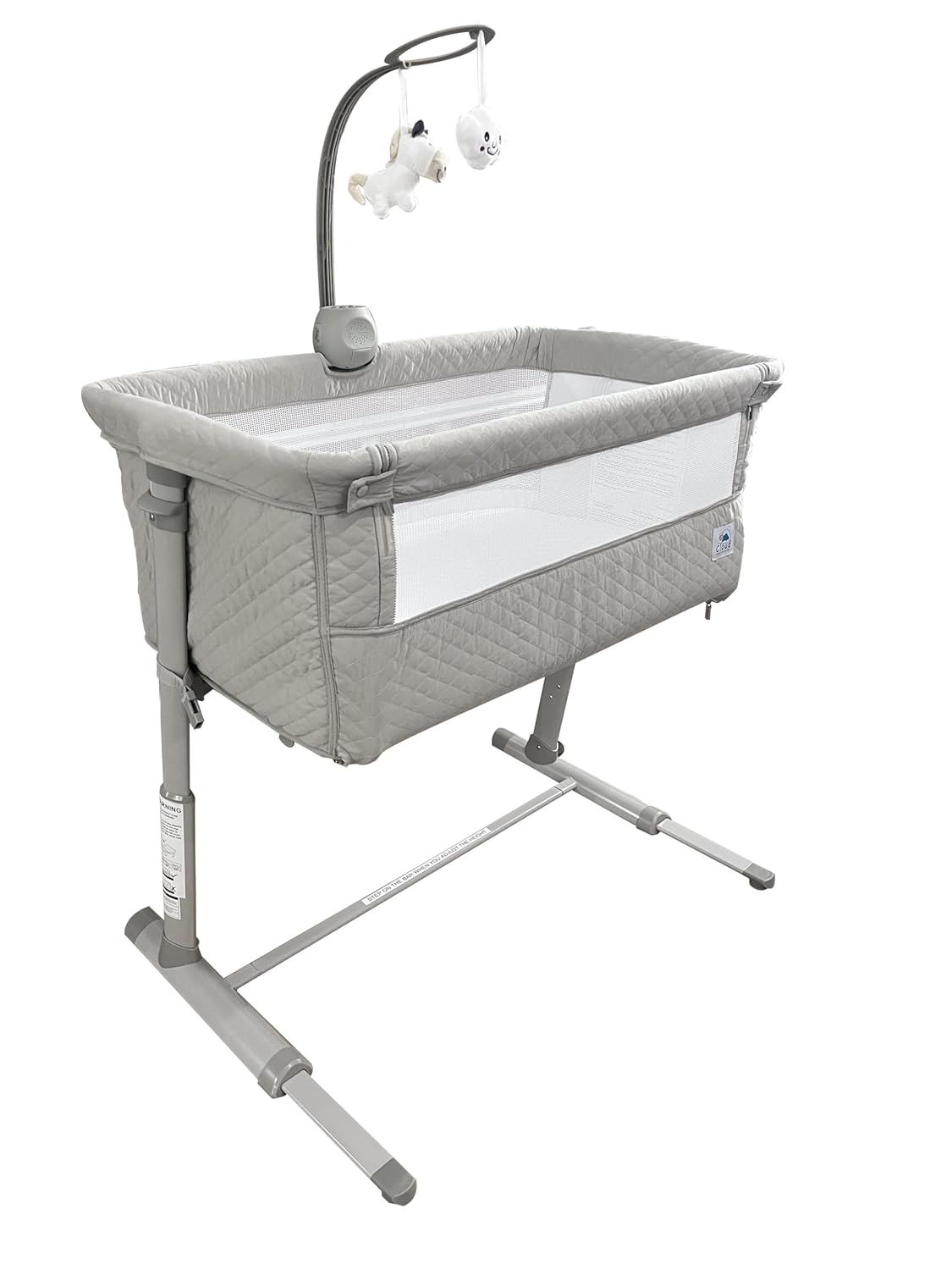Tempat Tidur Bayi Cloud Baby Bedside, Tempat Tidur Bayi Terbaik untuk Bayi Baru Lahir, Tempat Tidur Portabel untuk Tidur Bersama yang Lebih Aman, Tempat Tidur Bayi Plus Patung Gantung, Musik - Unisex untuk Anak Perempuan dan Laki-laki