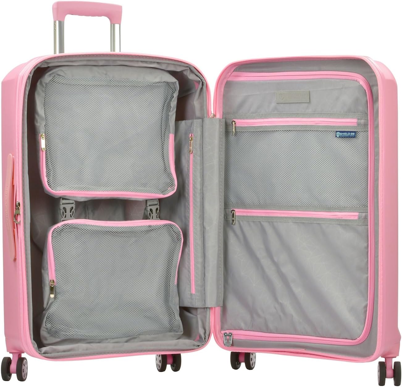 Travelers Choice Pagosa Indestructible Hardshell Rozszerzalny bagaż obrotowy, różowy, tylko do zameldowania