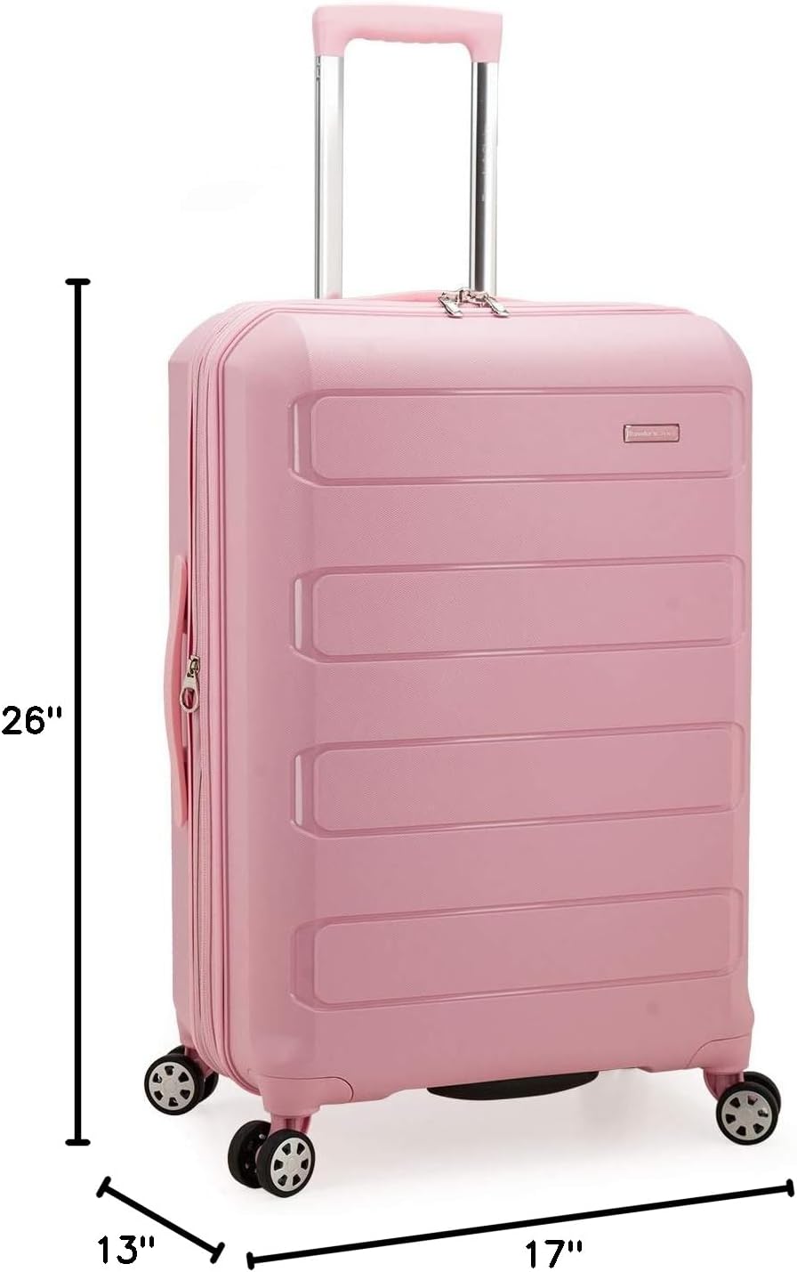 Travelers Choice Pagosa Indestructible Hardshell Rozszerzalny bagaż obrotowy, różowy, tylko do zameldowania