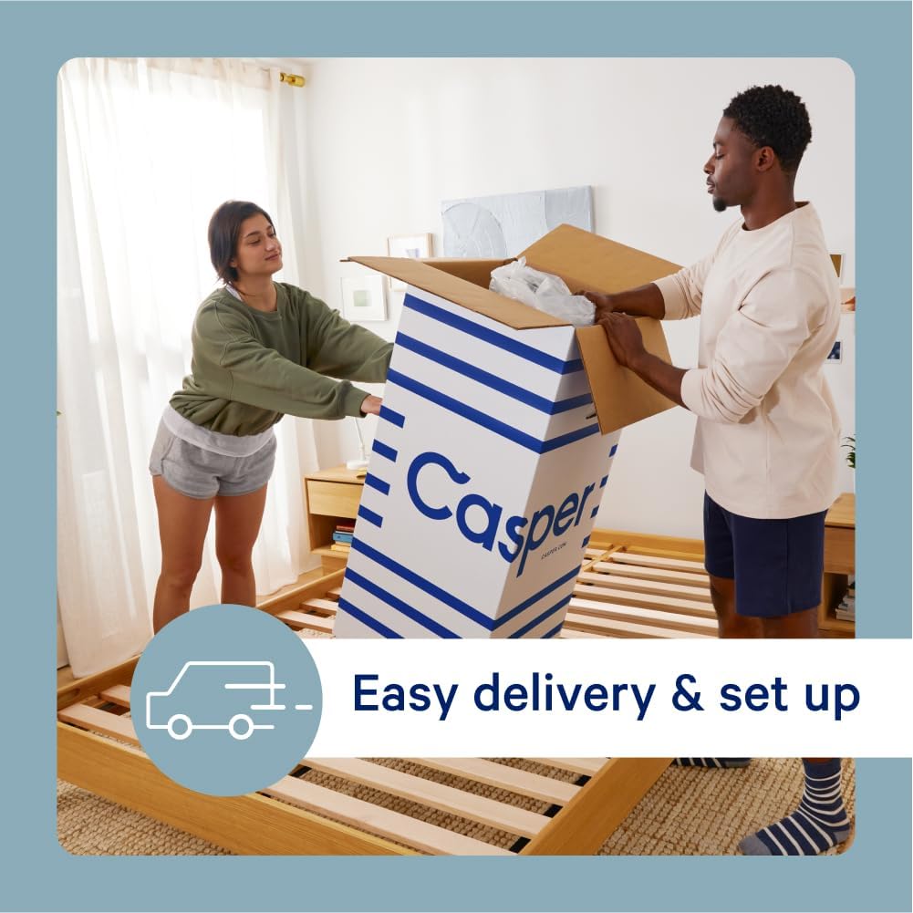 Casper Sleep Element, Queen Medium Firm Mattress - Memory Foam   Support - 100-Night Trial - CertiPUR-US Mattress, Grey · v2