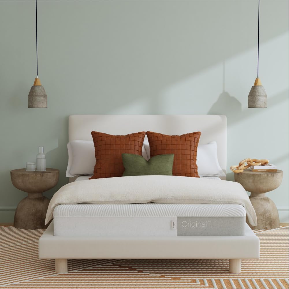 Casper Sleep Original Foam Hybrid Mattress, Queen Size - Medium Firm Memory Foam with Zoned SupportTM - 100-Night Trial - 10 Year Warranty - CertiPUR-US Mattress, Light Gray · v2