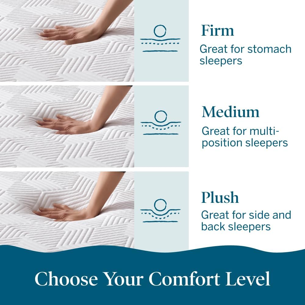 LUCID 10 Inch Memory Foam Mattress - Medium Feel - Infused with Bamboo Charcoal and Gel - Bed in a Box - Temperature Regulating - Pressure Relief - Breathable - Twin XL Size · v2