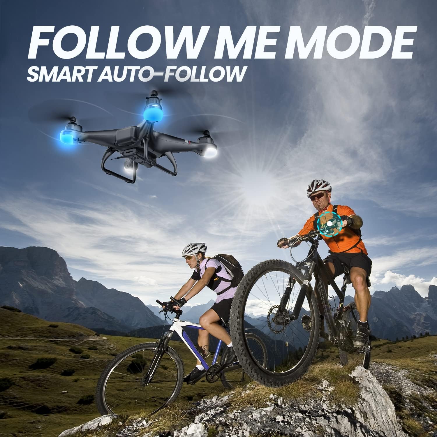 Holy Stone GPS Drone with 1080P HD Camera FPV Live Video for Adults and Kids, Quadcopter HS110G Upgraded Version, 2 Batteries, Altitude Hold, Follow Me and Auto Return, Easy to Use for Beginner · v4