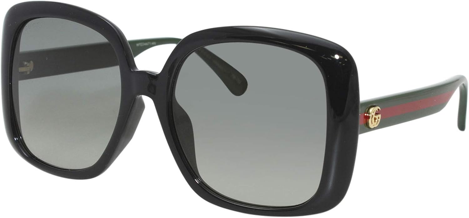 Occhiali da sole da donna Gucci GG 0714 SA- 001 Nero/Grigio Verde