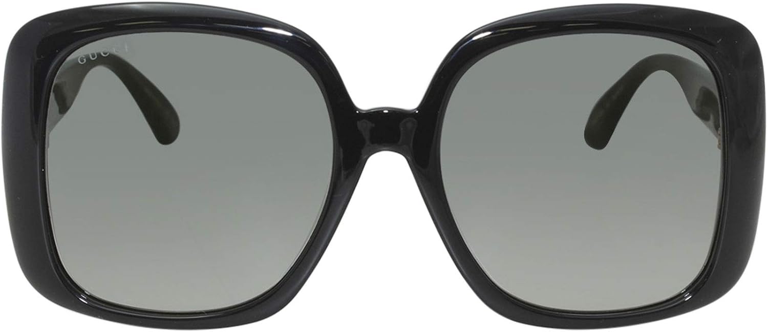 Солнцезащитные очки женские Gucci GG 0714 SA- 001 черный/серо-зеленый