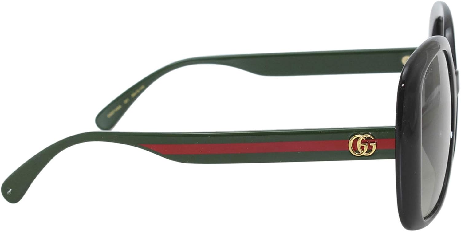 Солнцезащитные очки женские Gucci GG 0714 SA- 001 черный/серо-зеленый