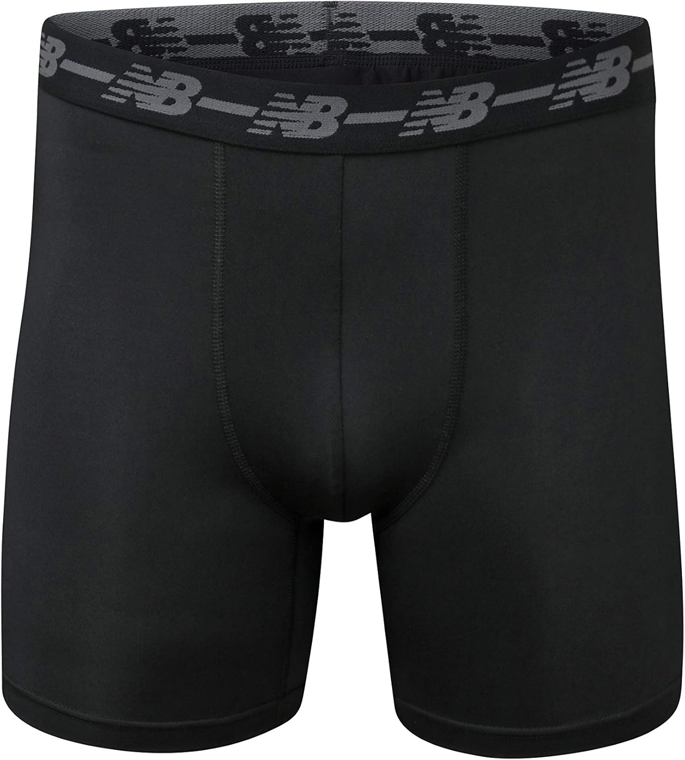 New Balance mens 5 Performance No Fly Boxer Brief (4 Pack)