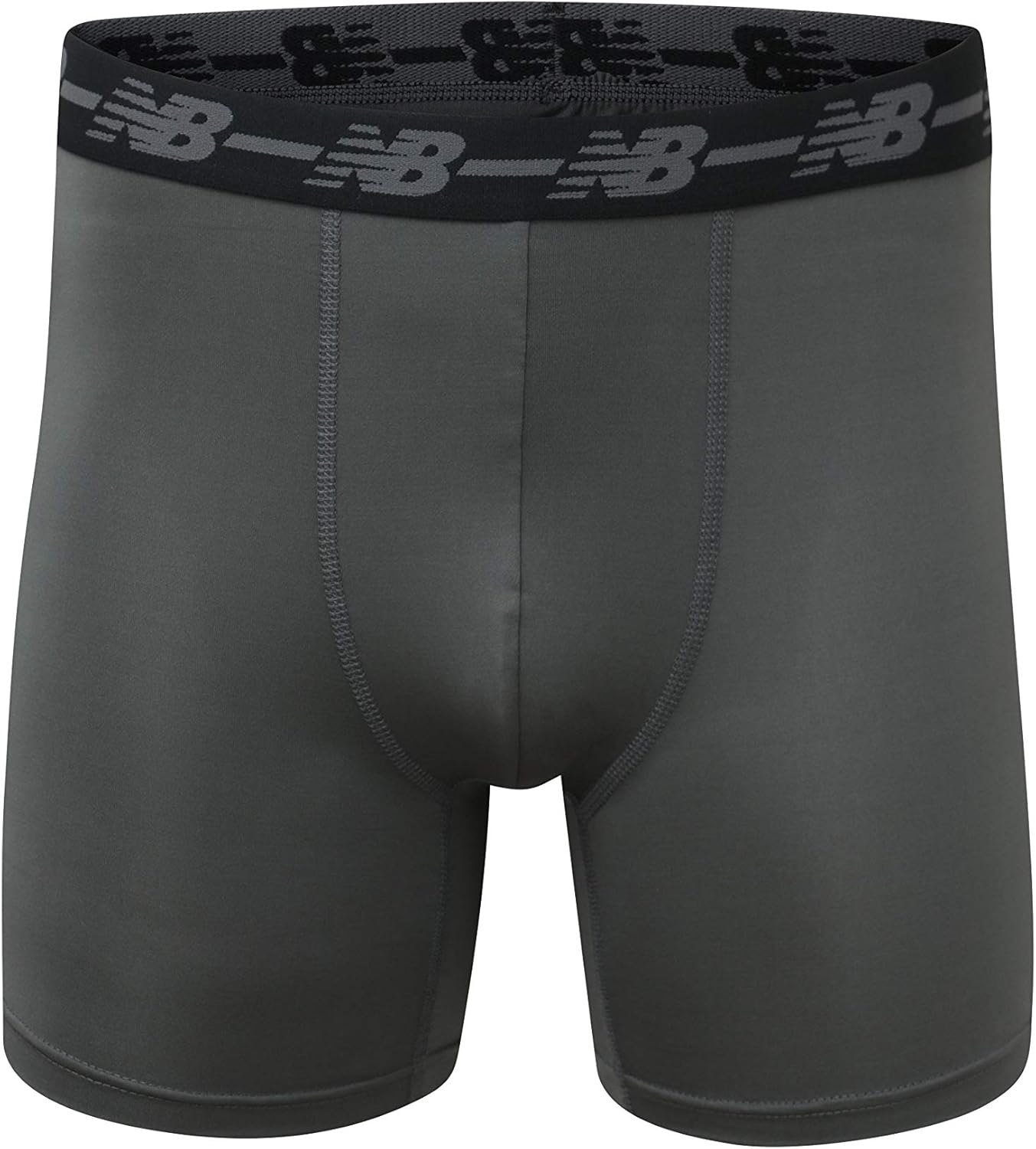 New Balance mens 5 Performance No Fly Boxer Brief (4 Pack)