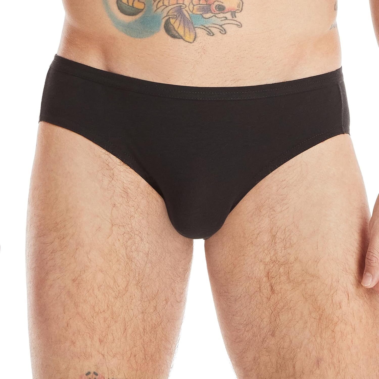 Hanes Erkek Etiketsiz Comfort Flex Fit Boyalı Bikini, 6'lı Paket