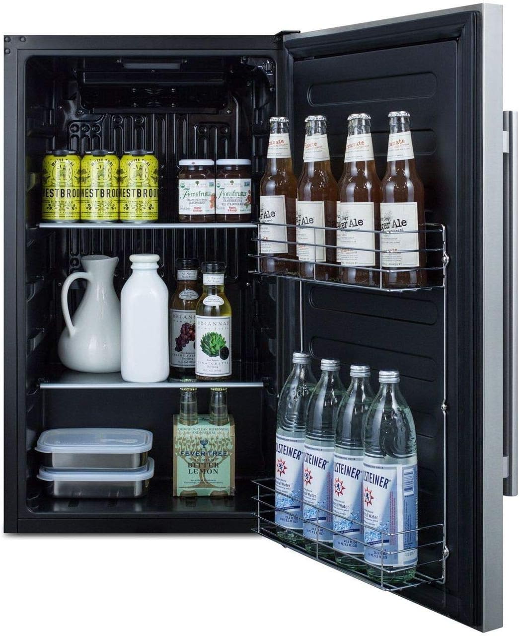 Summit Appliance FF195ADA ADA Wbudowana lodówka o małej głębokości, zgodna z ADA; 3,13 cu.ft.; Automatyczne rozmrażanie; Idealny do małych pomieszczeń komercyjnych i mieszkalnych