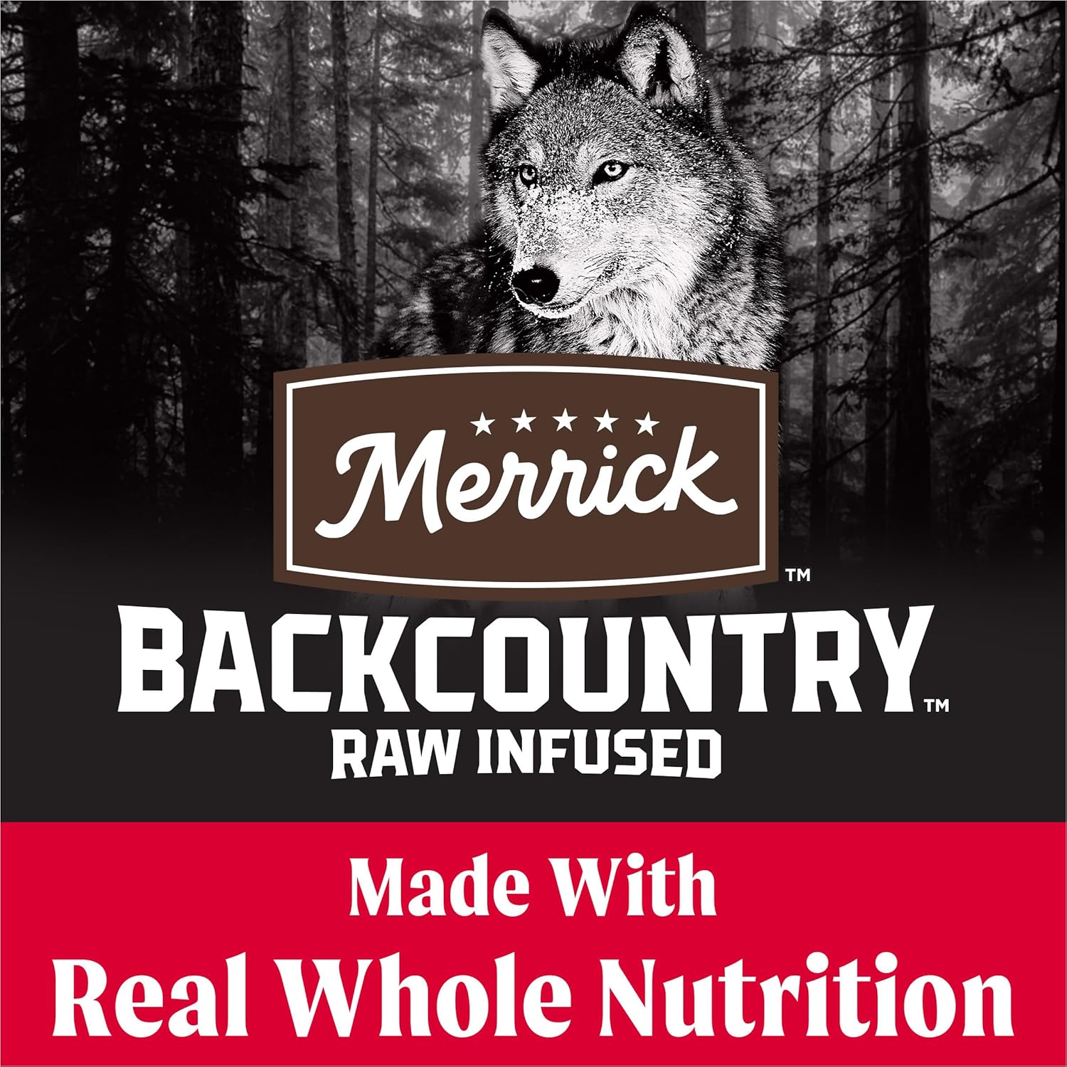 Merrick Backcountry Sucha karma dla dorosłych bez zboża z liofilizowanymi surowymi kawałkami, przepis Great Plains Red - torba 4,0 funta