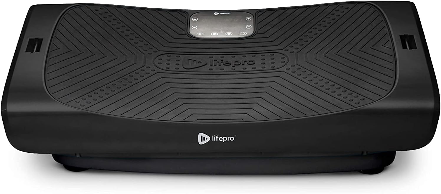 LifePro Rumblex 4D Pro Vibration Plate - Whole Body Vibration Platform Exercise Machine - Home Workout Equipment for Weight Loss, Toning  Wellness - Full Bundle of Bands, Straps amp; Accessories