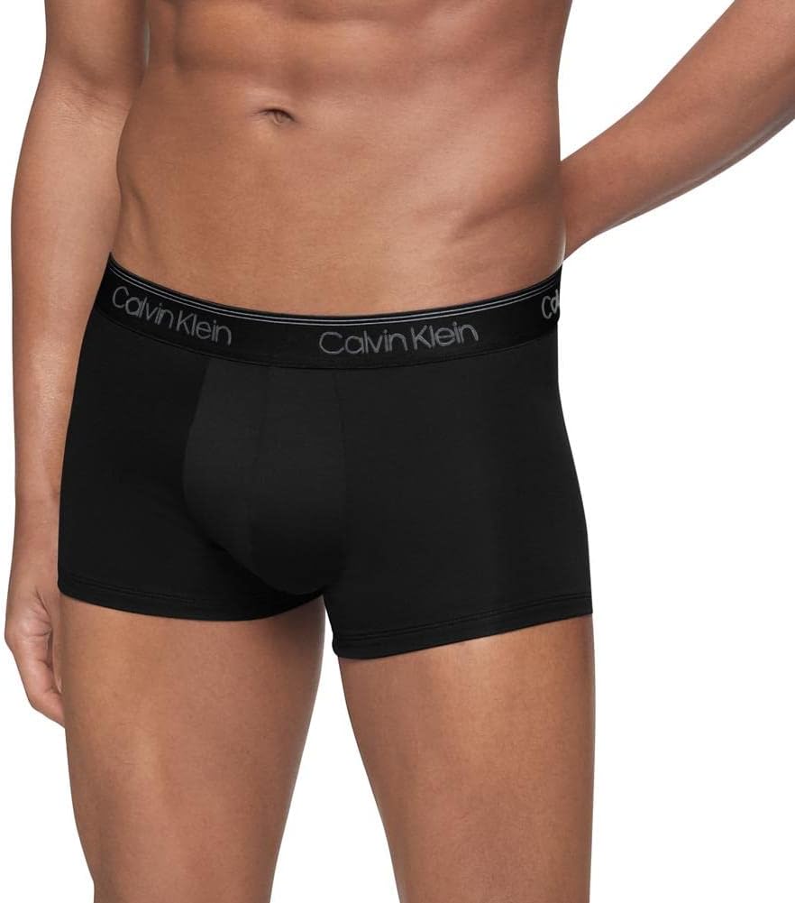 Calvin Klein Micro-Stretchunterwäsche für Herren, 3er-Pack, Trunk